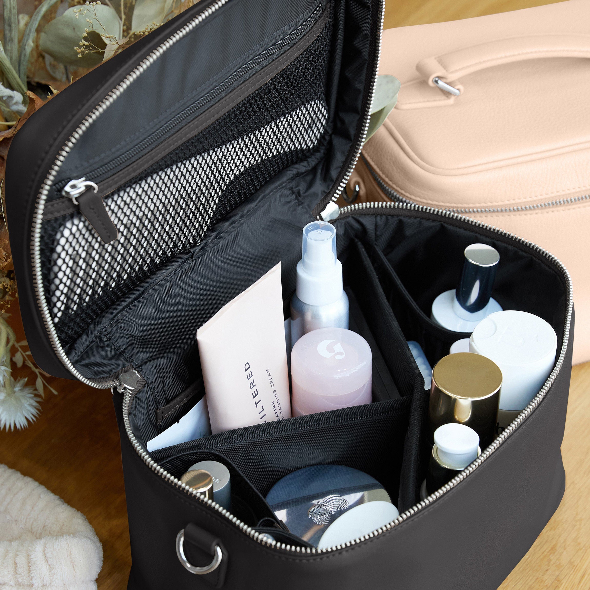 XL Train Case Black Croc
