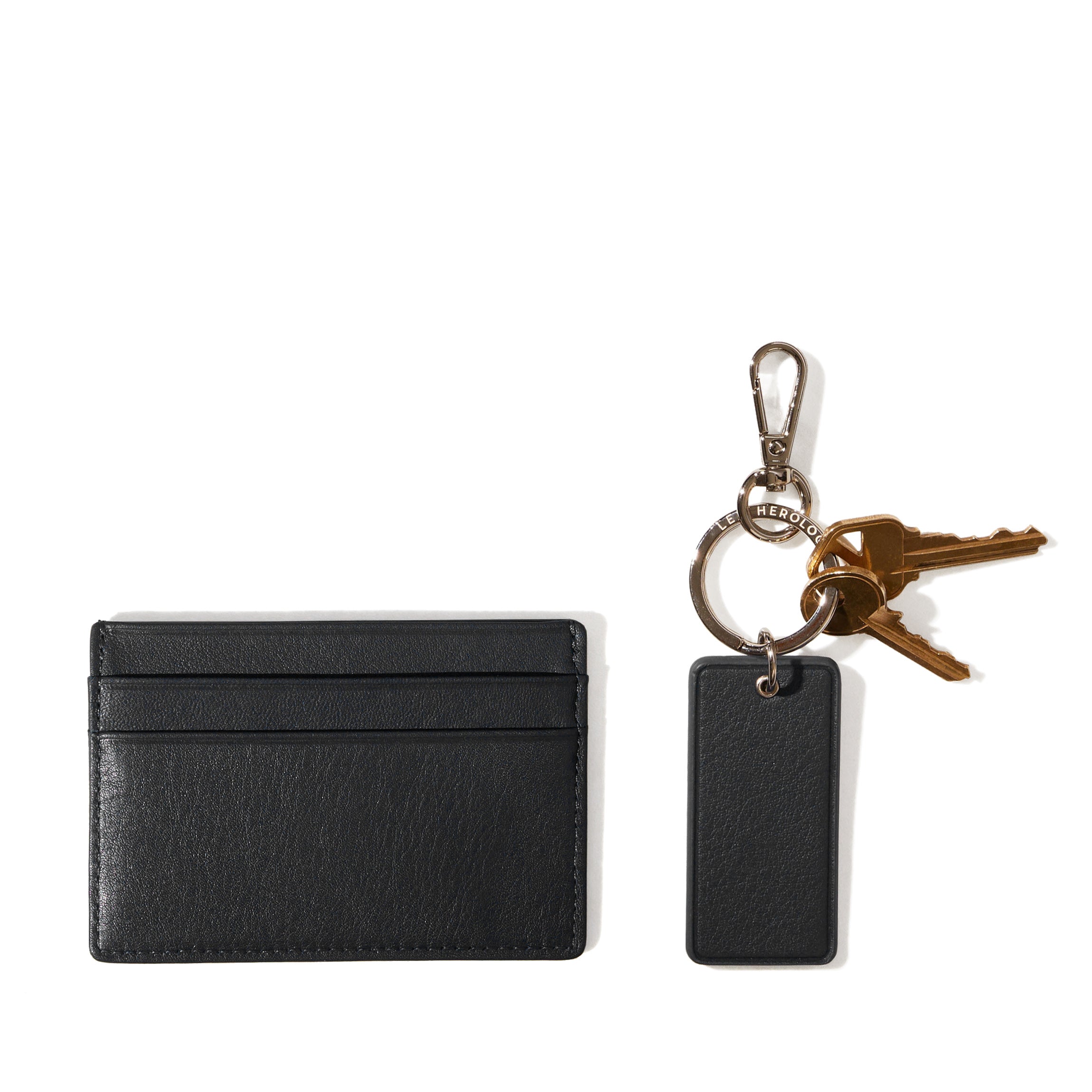 Card + Key Gift Set | Full grain leather, curated essentials, Leatherology Black Onyx Card + Key Gift Set | Full grain leather, curated essentials, Leatherology Black Onyx