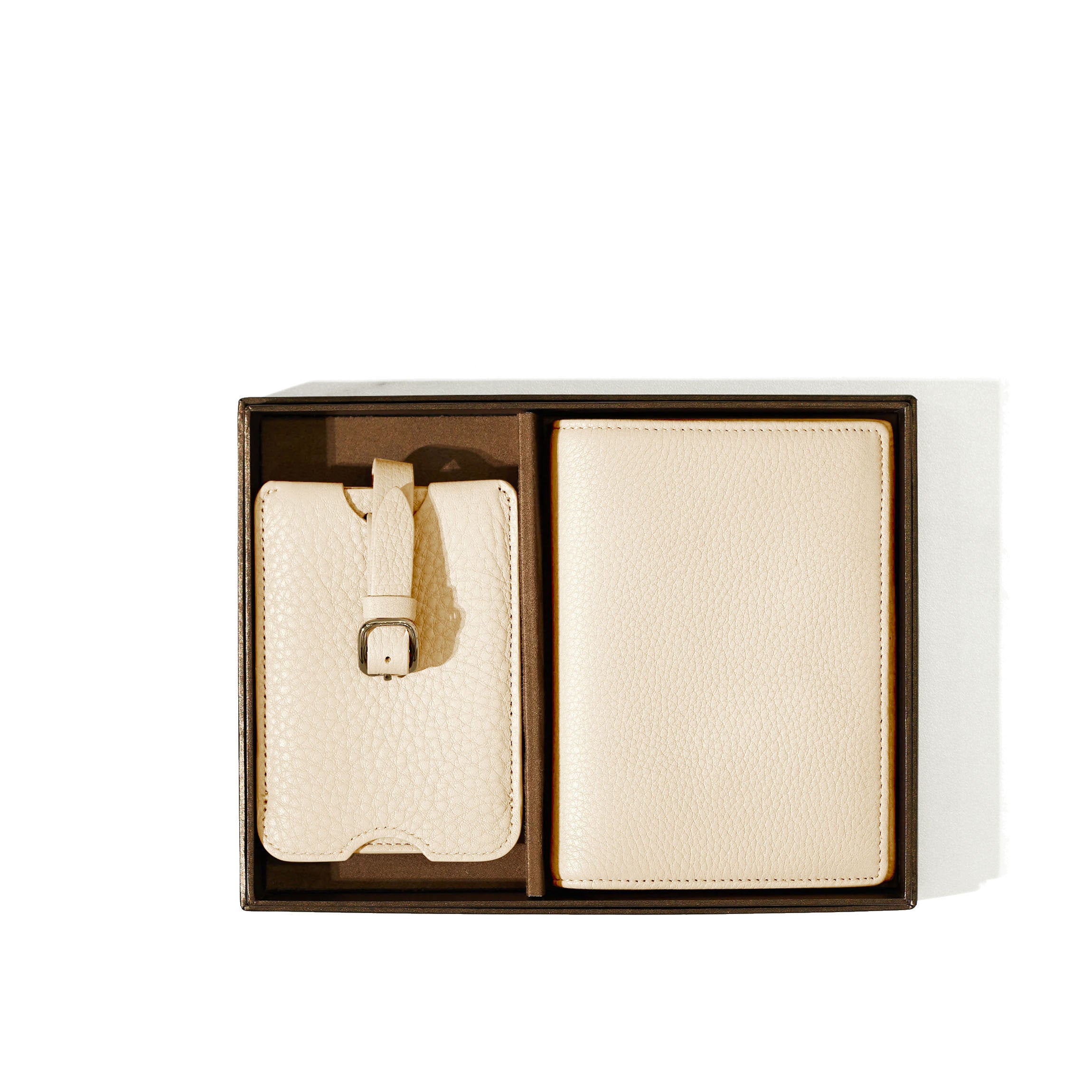 Deluxe Passport Cover + Luggage Tag Set | Full grain leather