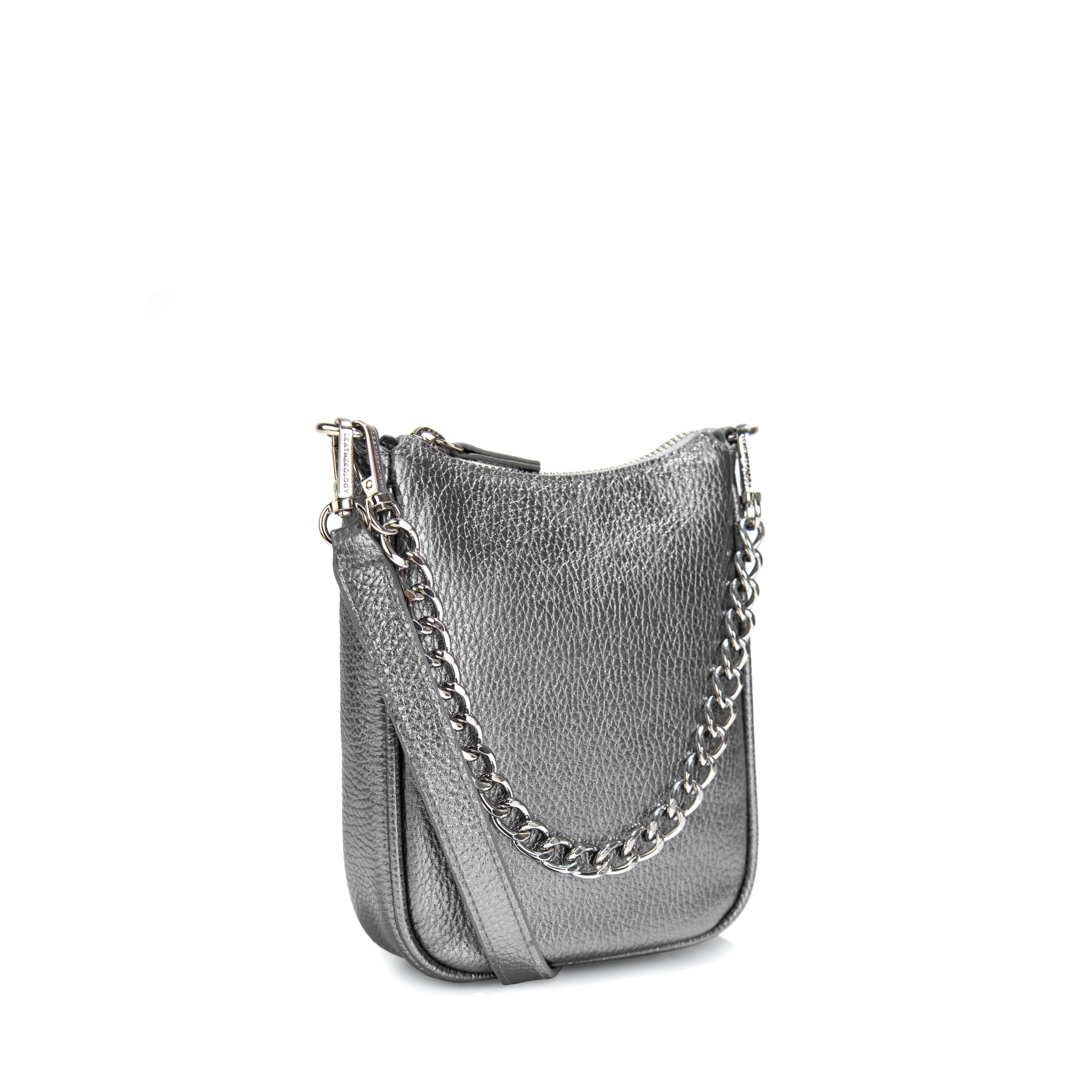 Greta Chain Vertical Sling | Full grain leather, modern