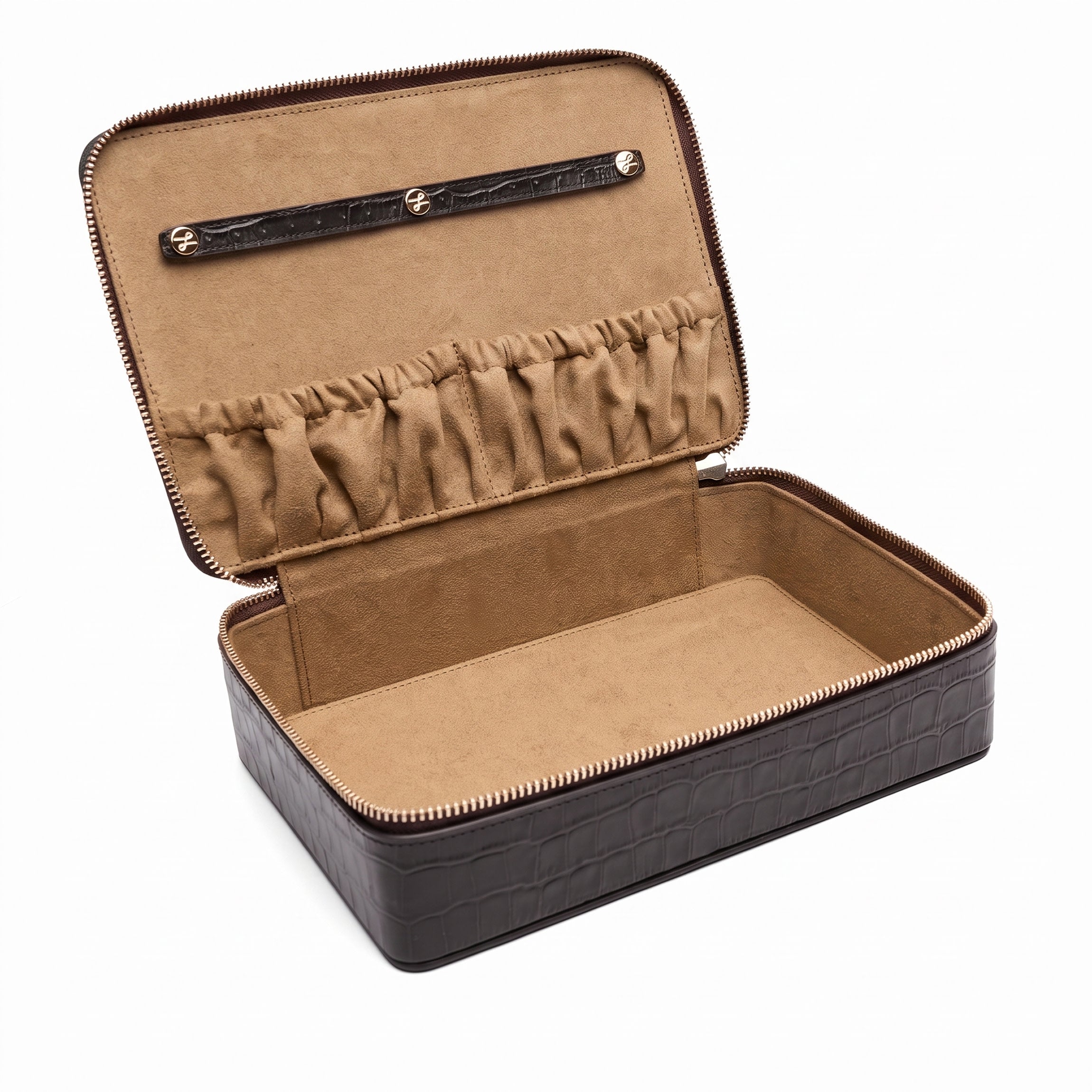 Large Accessories Organizer | Full Grain Leather, Flexible