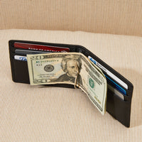 Bifold with Money Clip Mahogany
