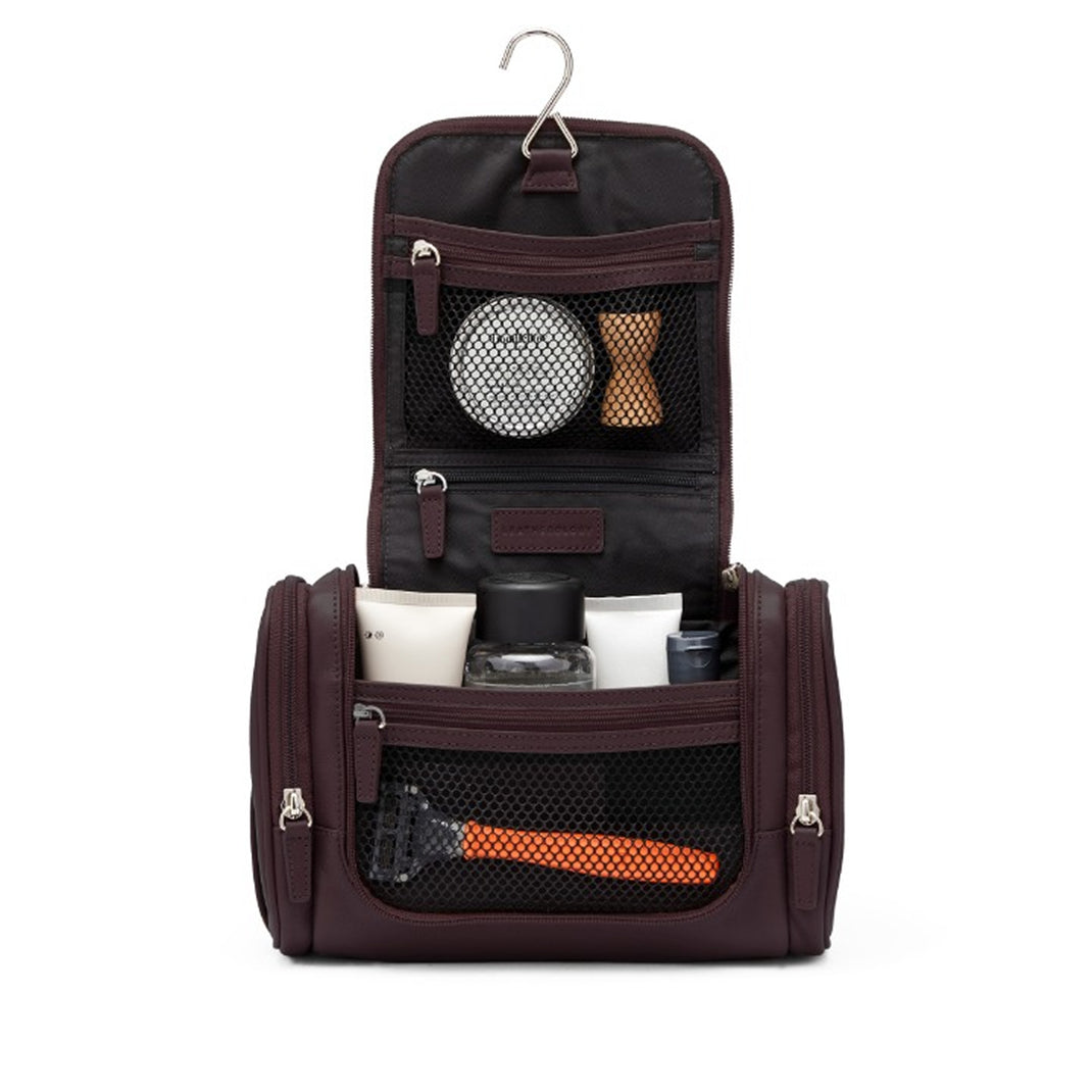 Small Hanging Toiletry Kit Brown