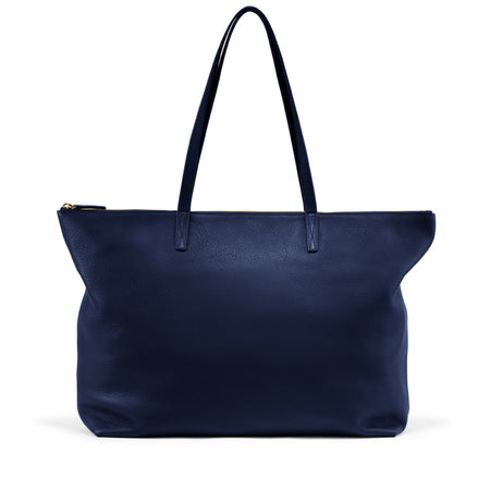 Aleena Soft Zippered Tote | Full grain leather, versatile