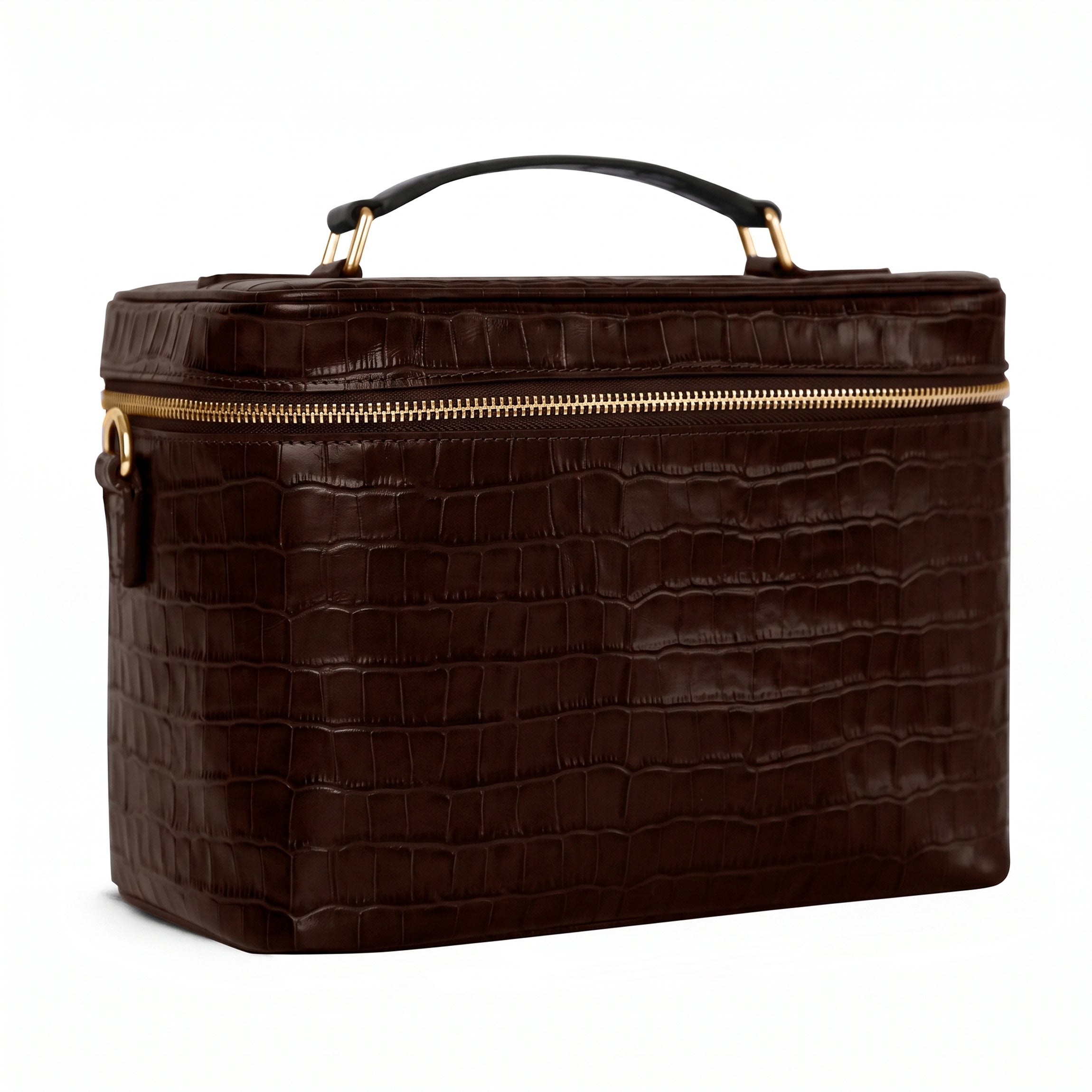 XL Train Case | Full Grain Leather, Spacious Travel Storage