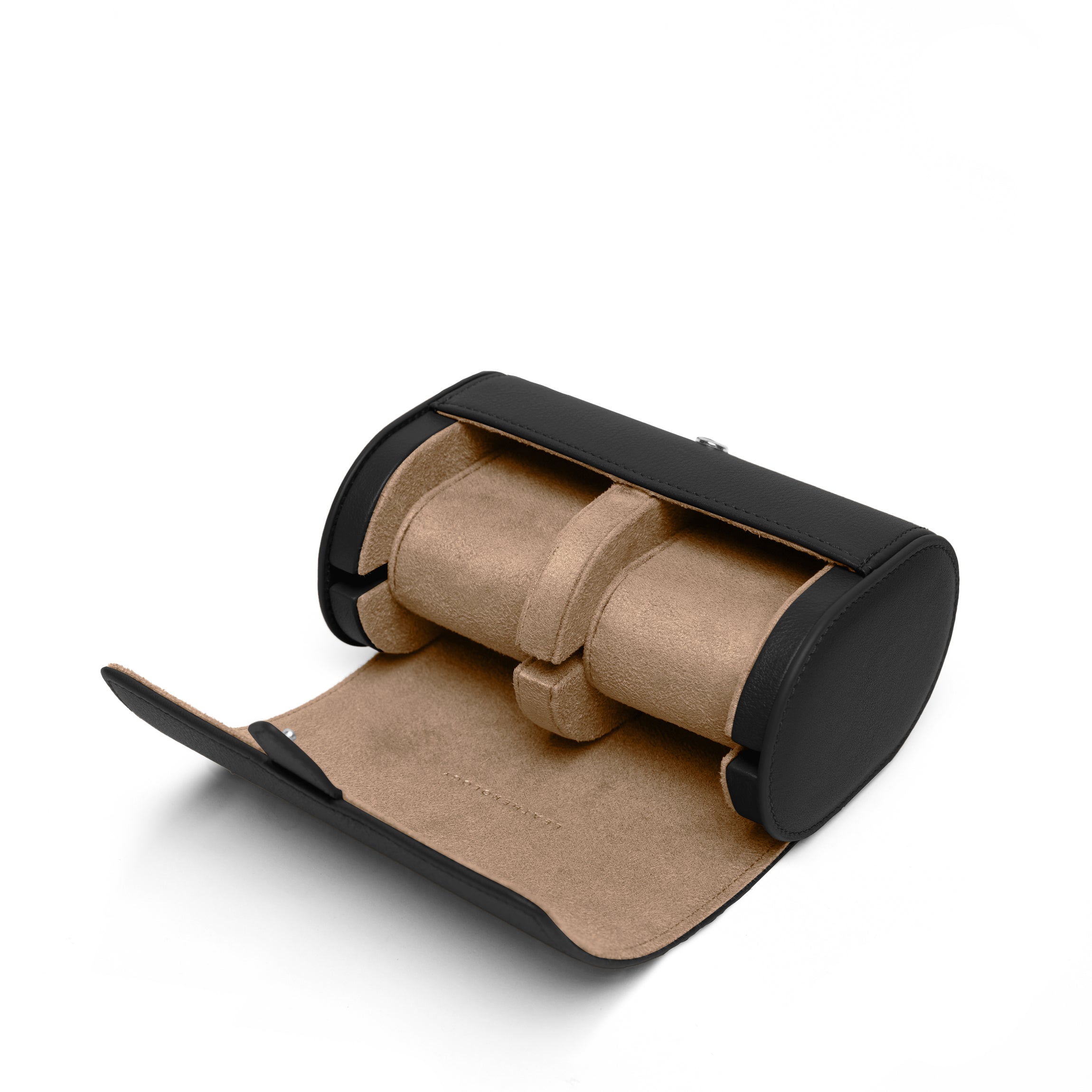 Travel Double Watch Roll | Dual watch storage, leather roll case