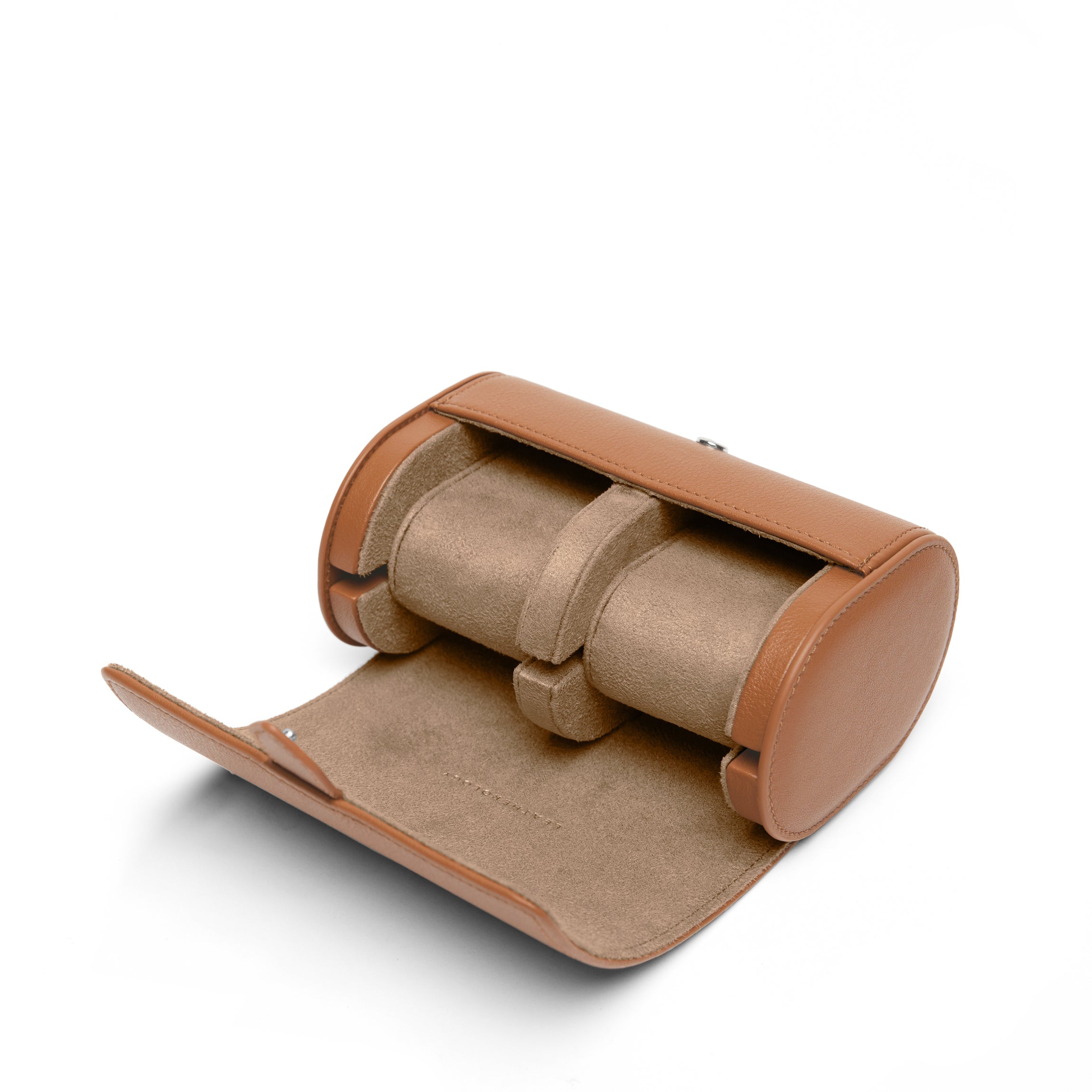 Travel Double Watch Roll Dual watch storage, leather roll case