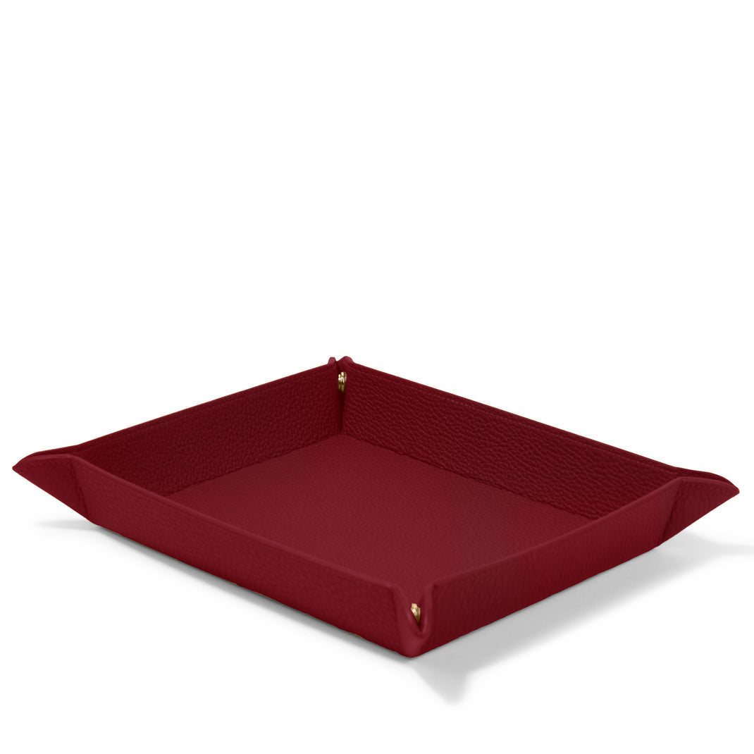 Rectangle Valet Tray Garnet Red