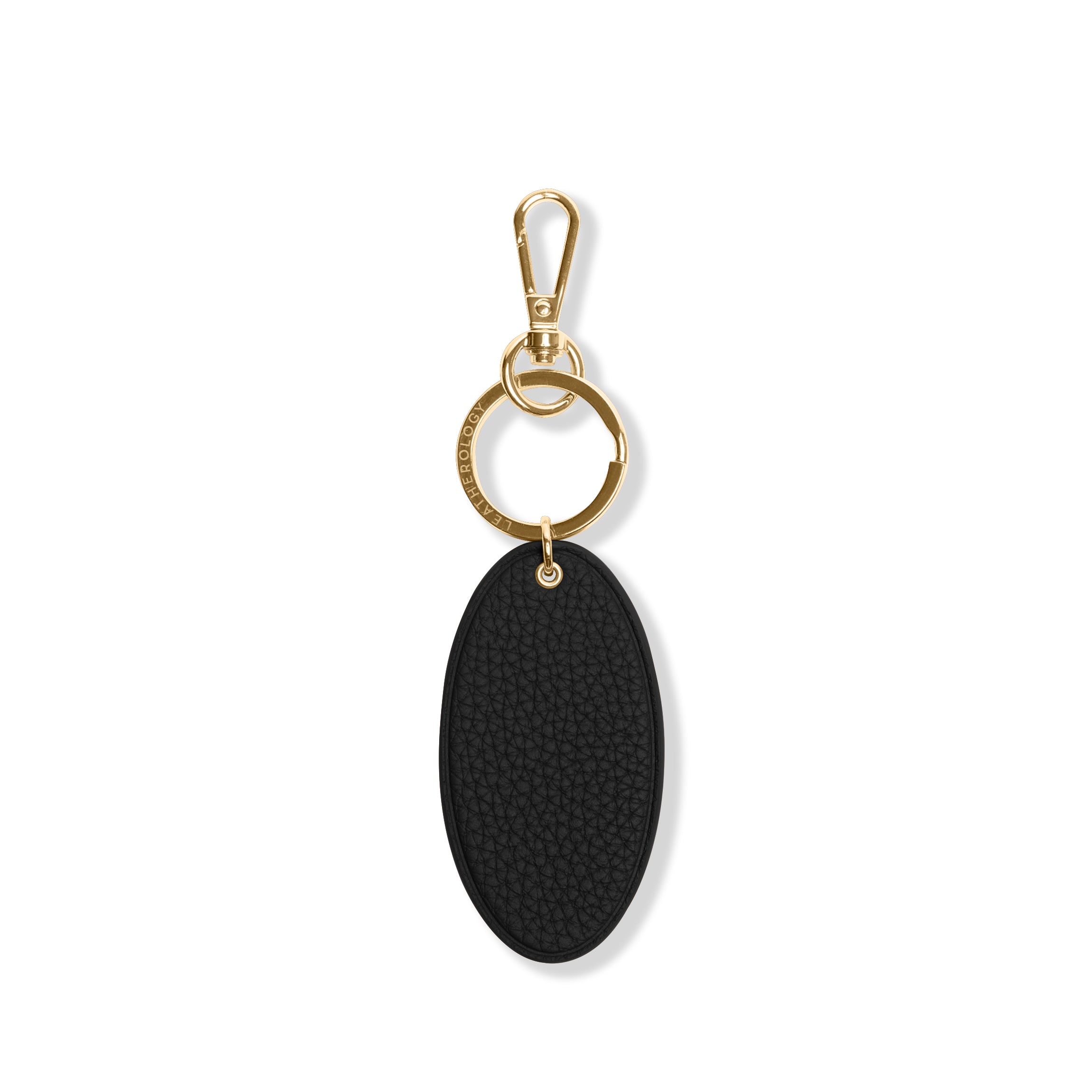 三軒茶屋 US Exclusive Oval Link Key Chain Oval Keychain | Smooth Leather Shape, Everyday Key Ring