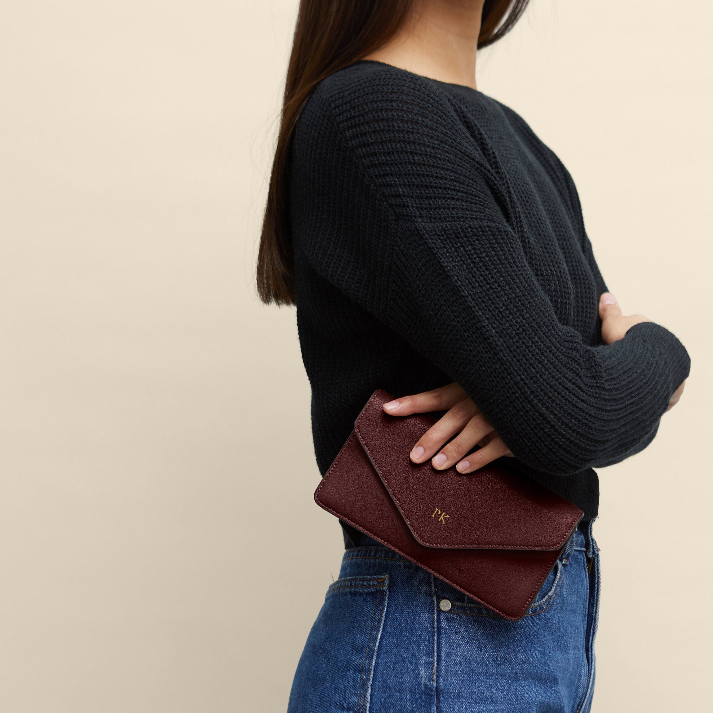 Small Willow Envelope | Full Grain Leather, Minimal Everyday Bag