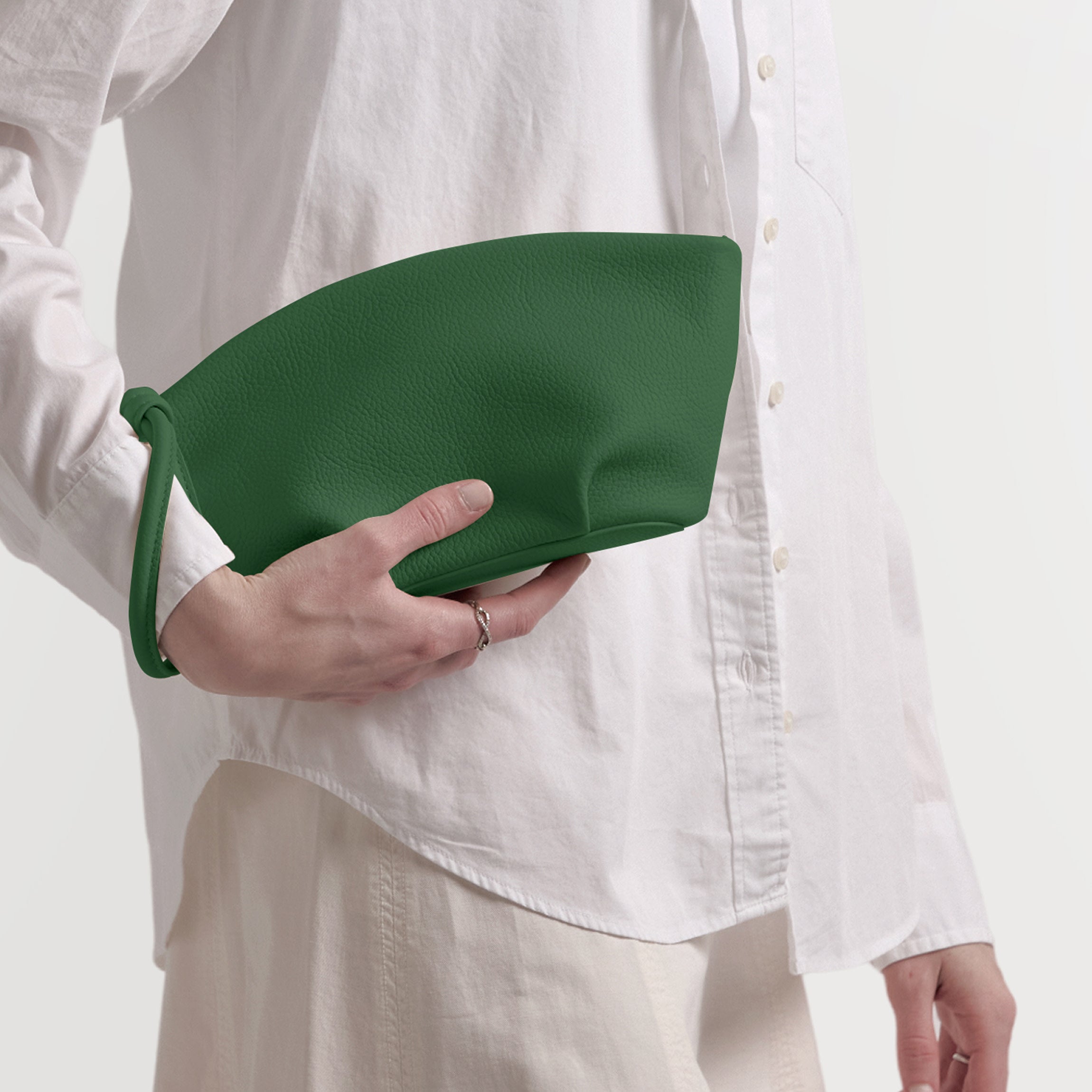 Dumpling Clutch | Full grain leather, elevated night-out clutch