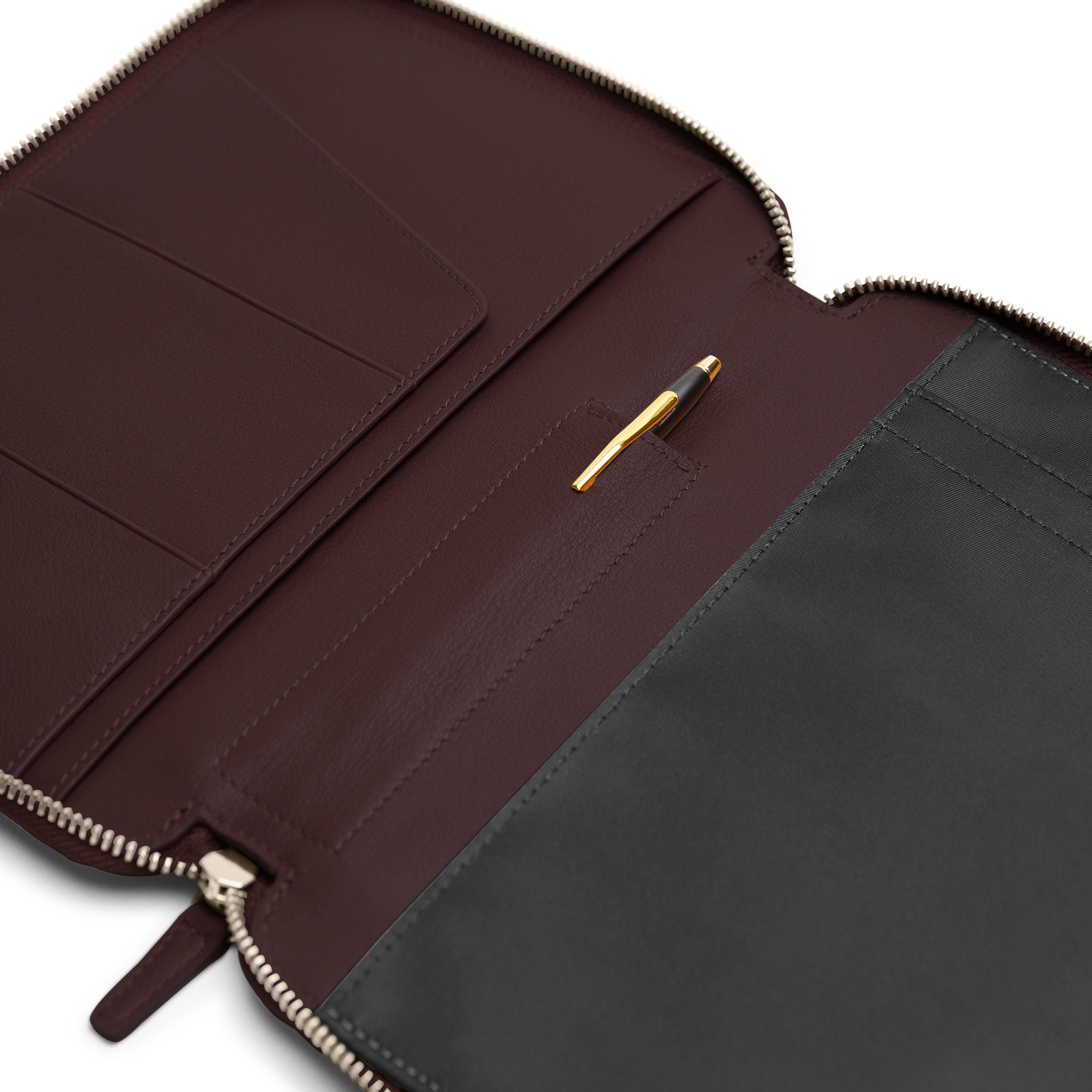 A5 Junior Zippered Padfolio | Full Grain Leather, Compact Note