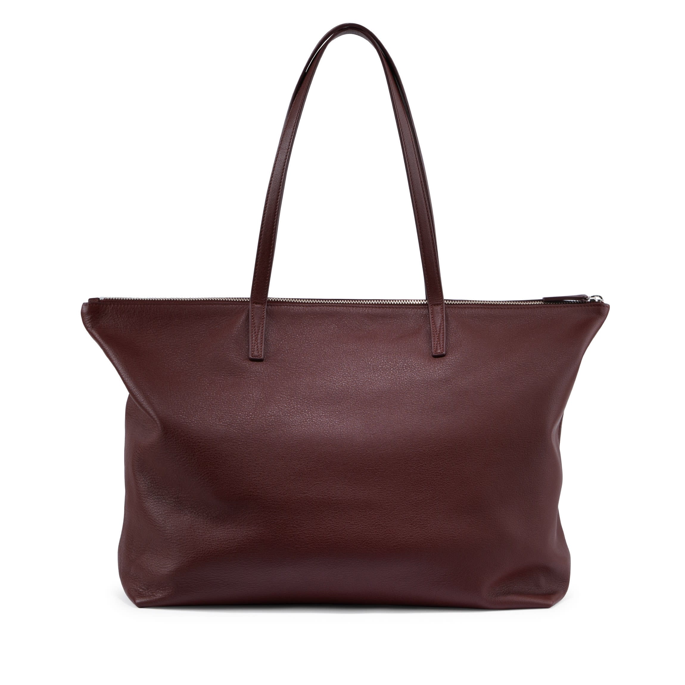 Aleena Soft Zippered Tote | Full grain leather, versatile everyday