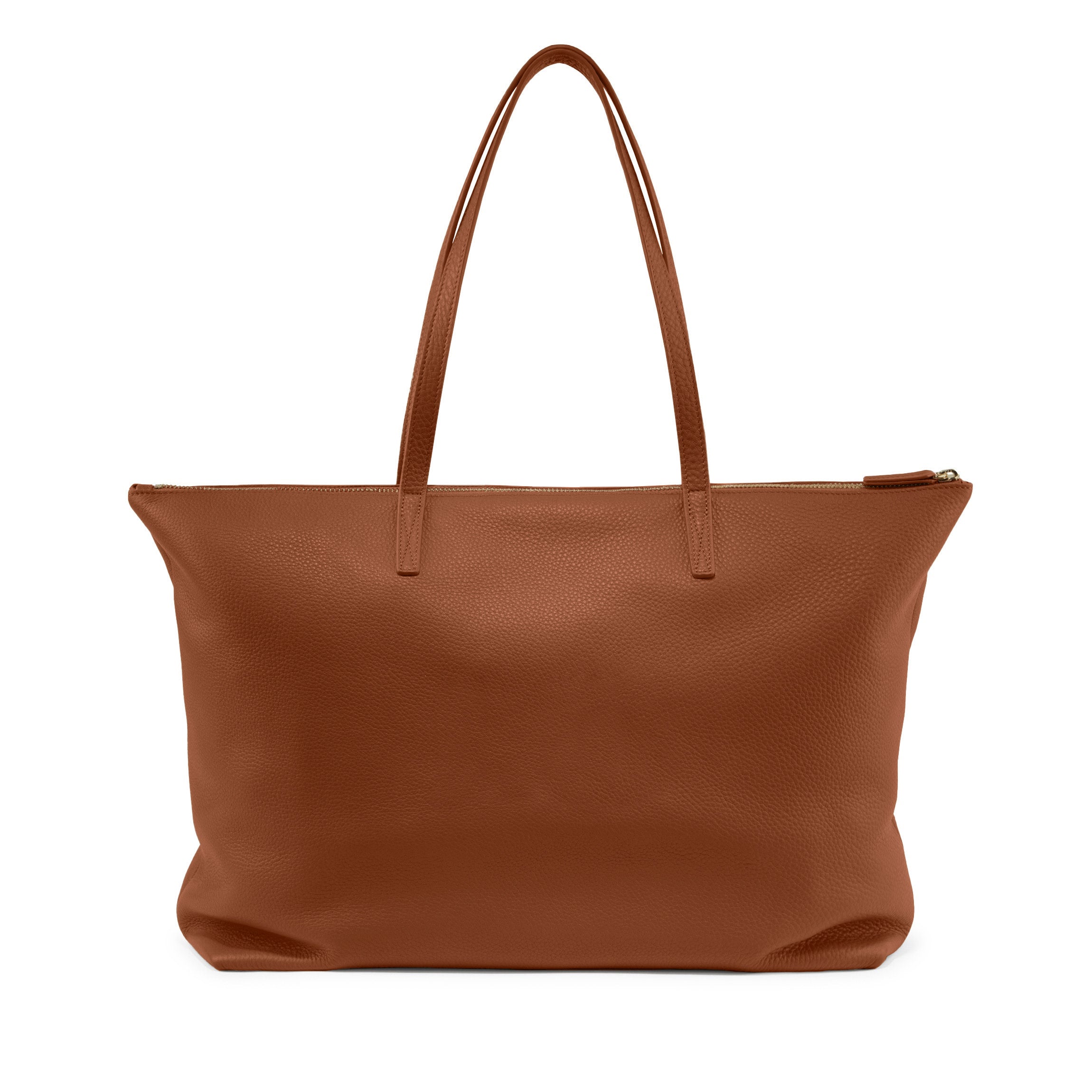 Aleena Soft Zippered Tote | Full grain leather, versatile everyday