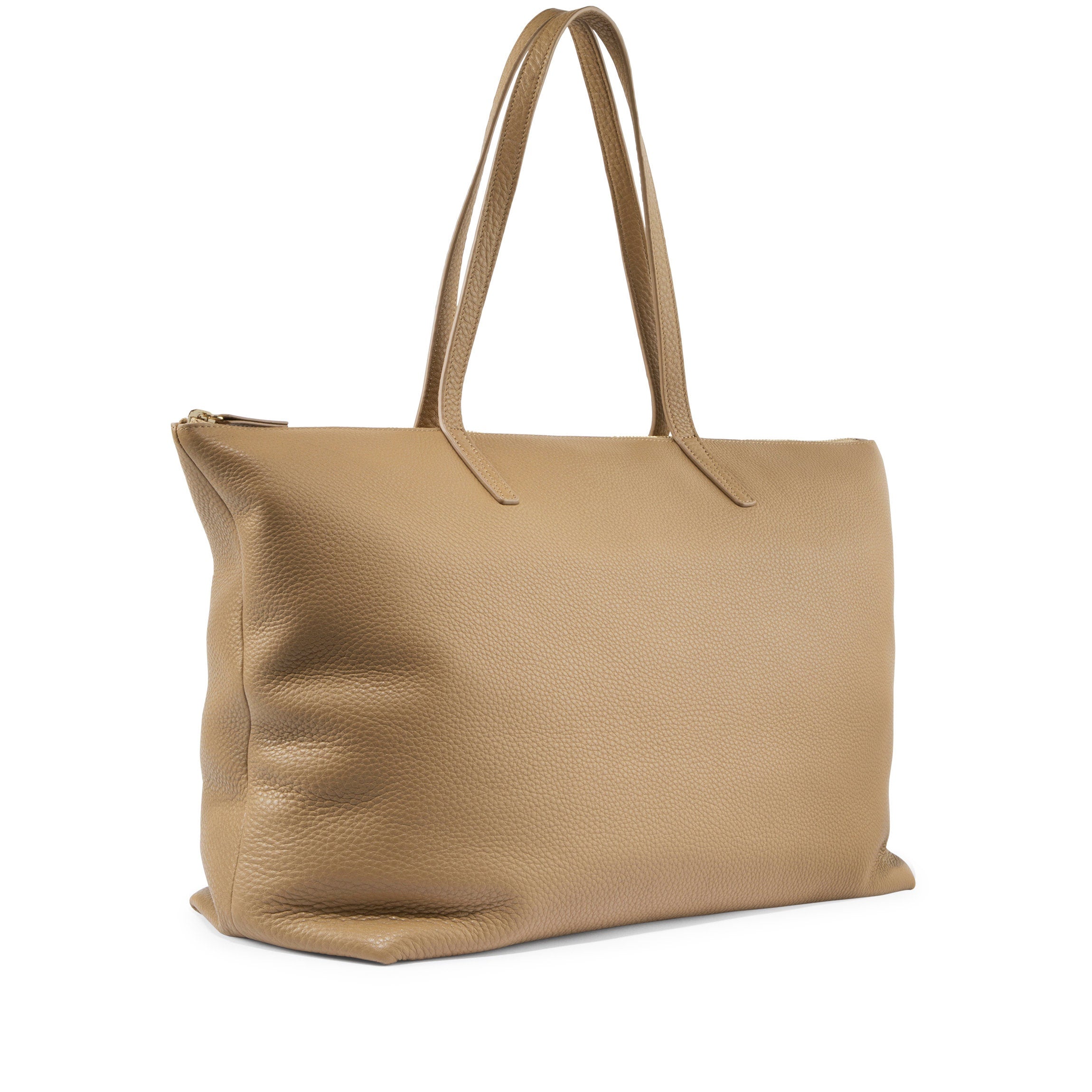 Aleena Soft Zippered Tote | Full grain leather, versatile everyday