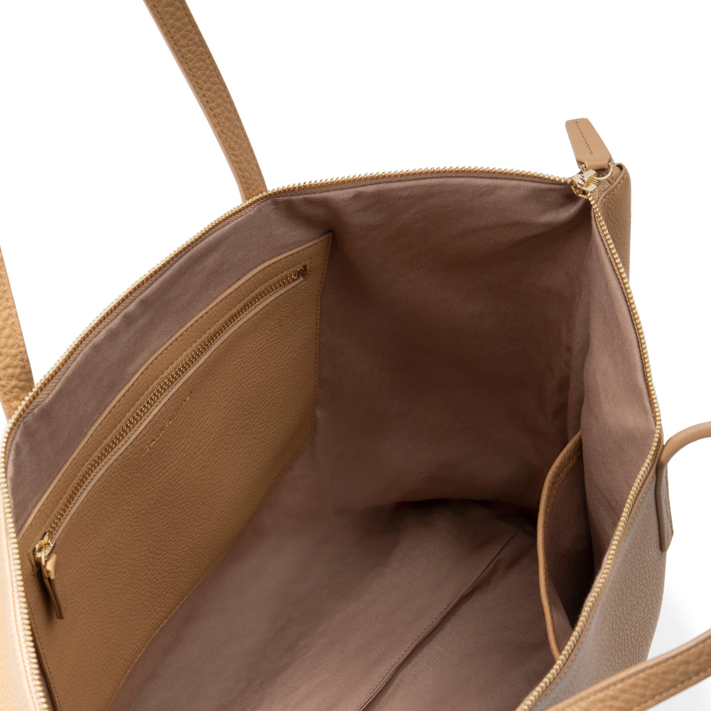 Aleena Soft Zippered Tote | Full grain leather, versatile everyday