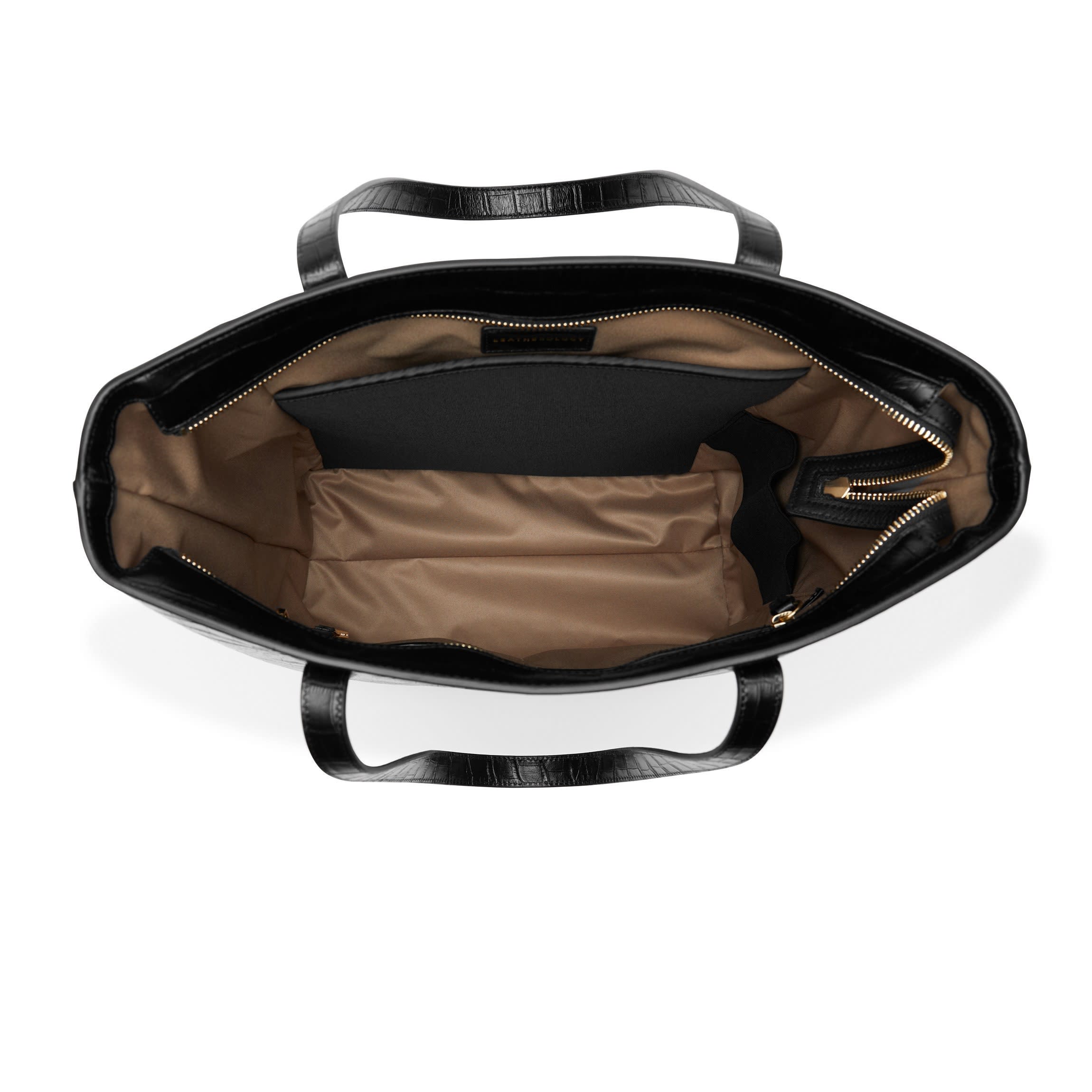 Alex Vertical Work Tote | Full grain leather, sleek and spacious