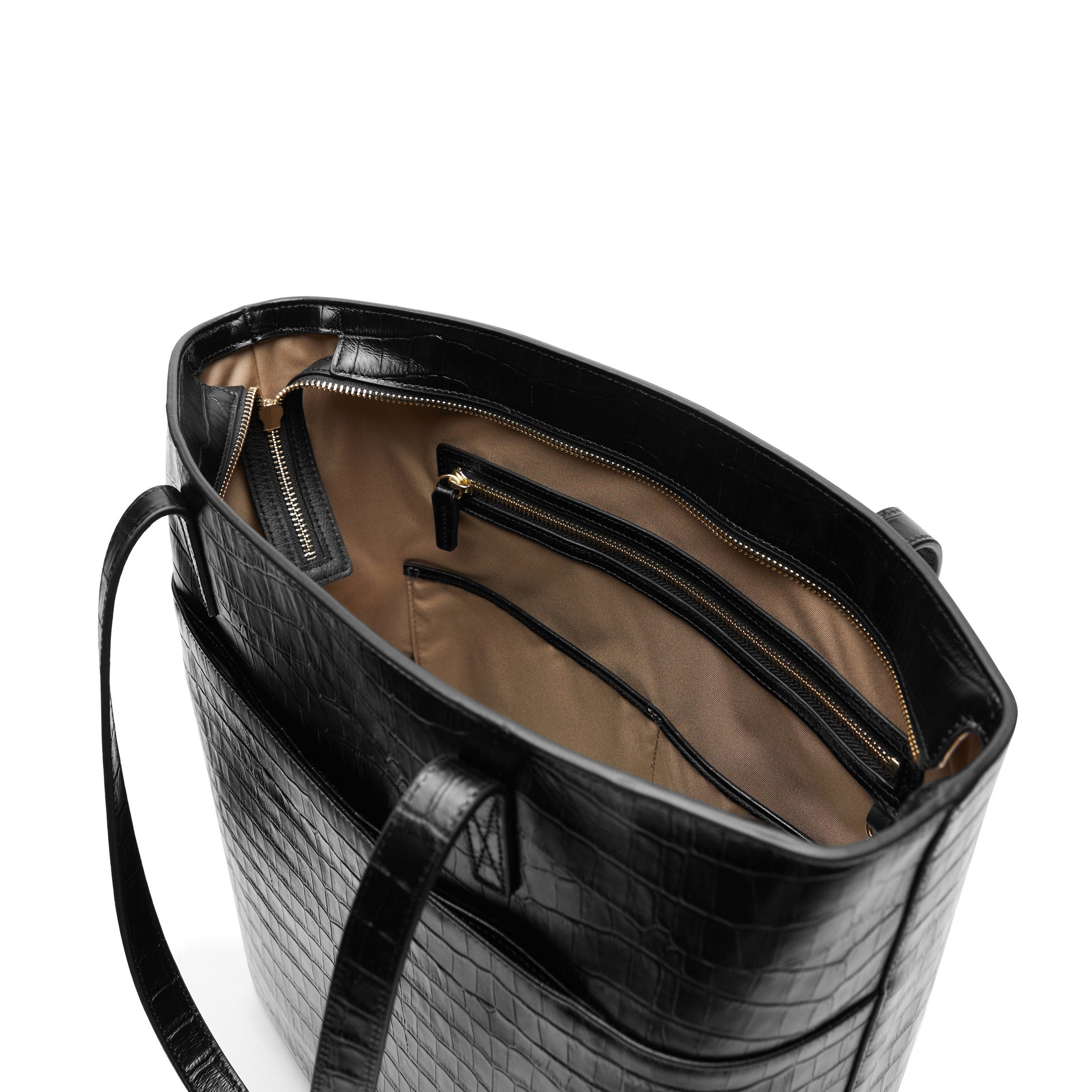 Alex Vertical Work Tote | Full grain leather, sleek and spacious