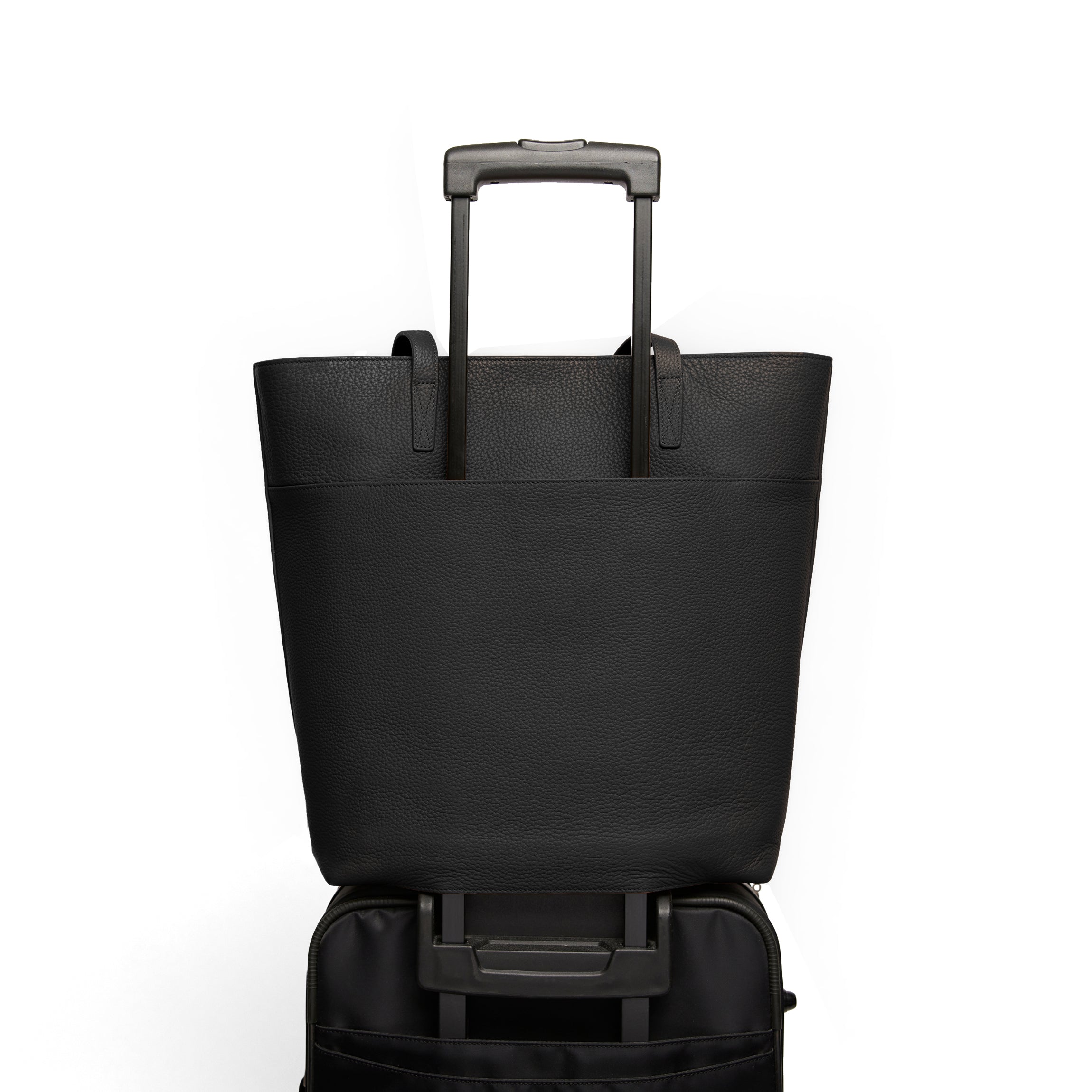 Alex Vertical Work Tote | Full grain leather, sleek and spacious