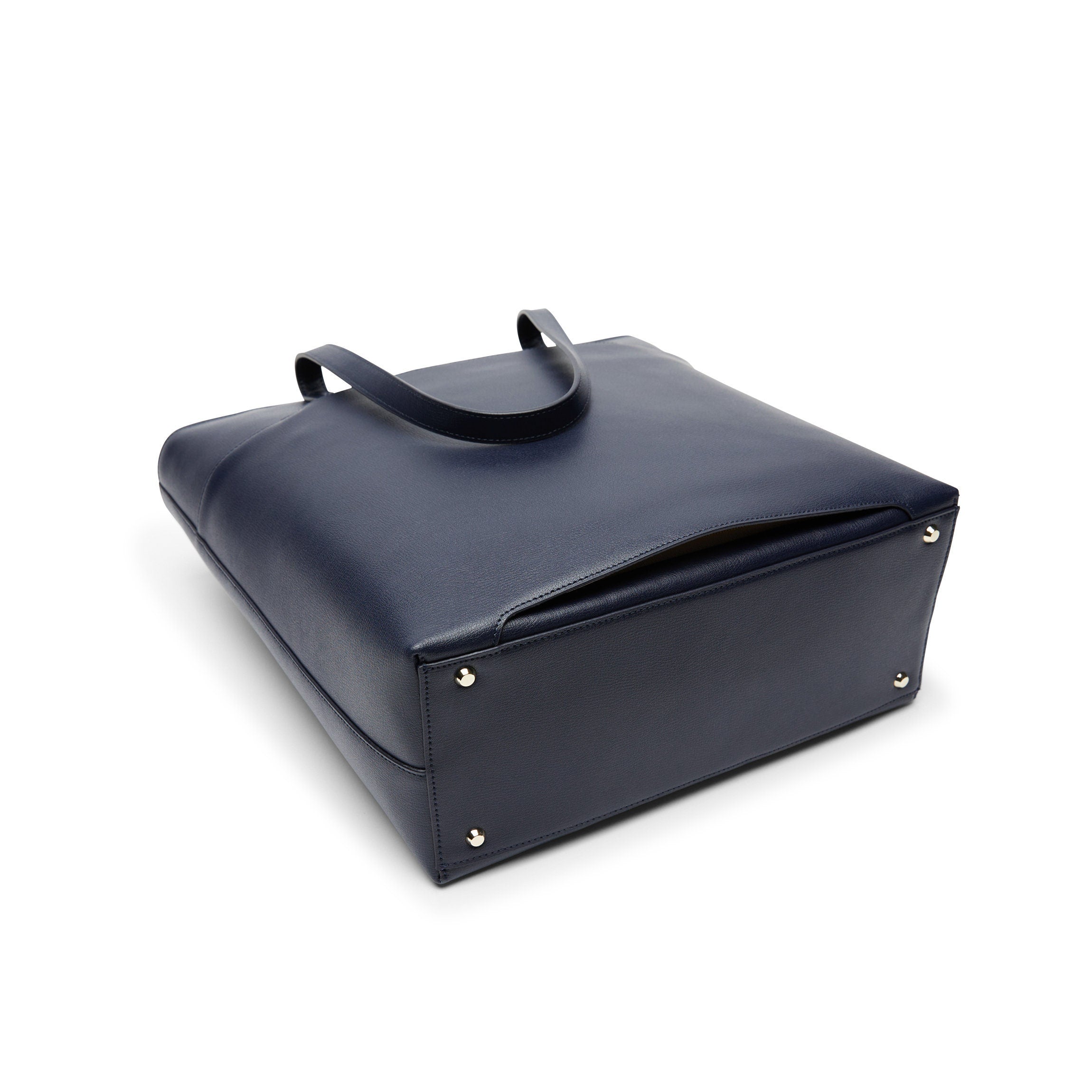 Alex Vertical Work Tote | Full grain leather, sleek and spacious