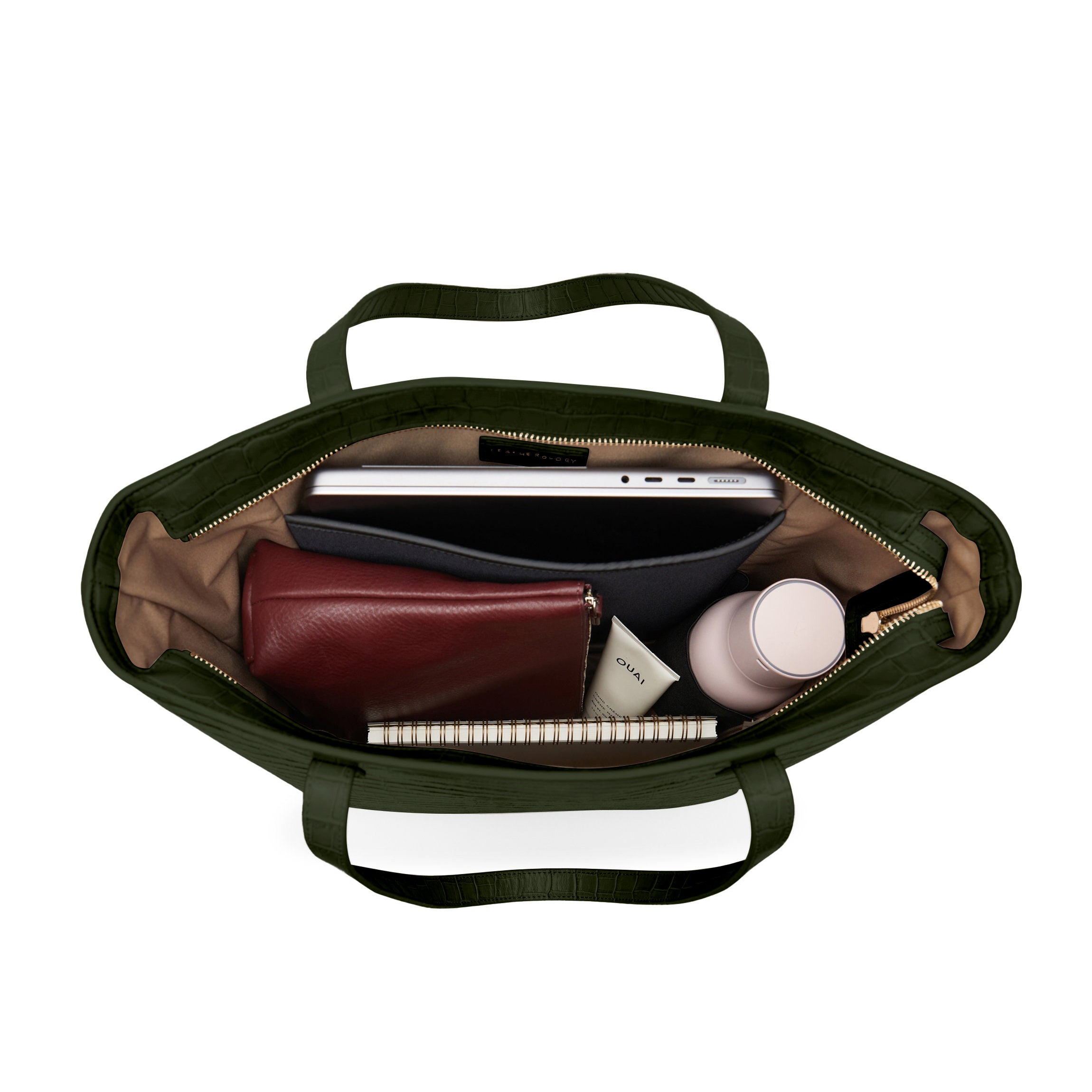 Alex Vertical Work Tote | Full grain leather, sleek and spacious