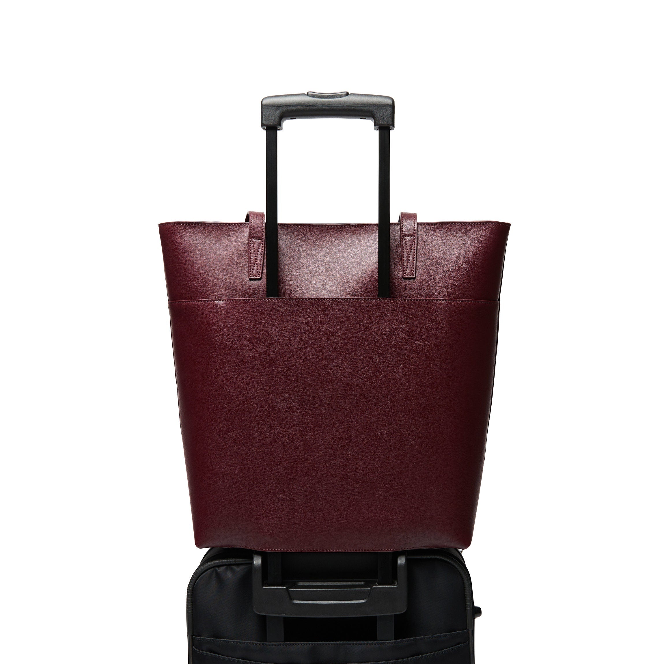Alex Vertical Work Tote Full grain leather, sleek and spacious