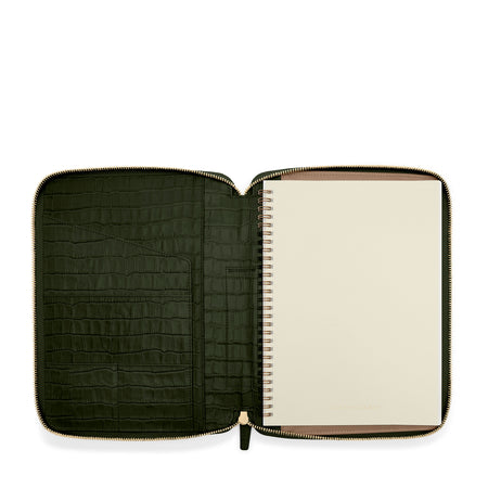 GO Journal ISSUE 01 02 03 05 4冊 B5 Composition Zippered Spiral Journal | Full grain leather