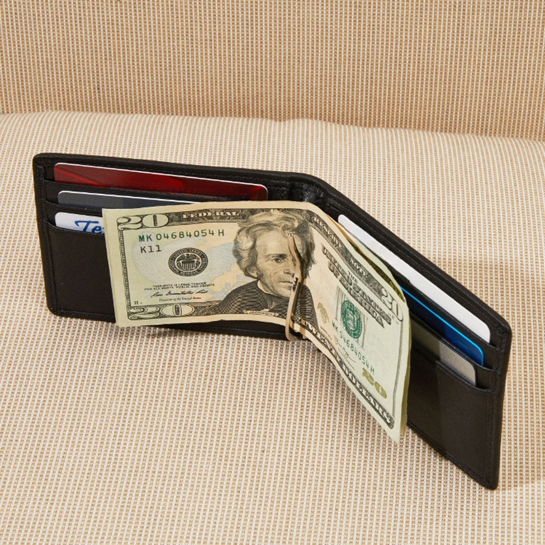 Bifold-with-Money-Clip-Black-131-135-LS