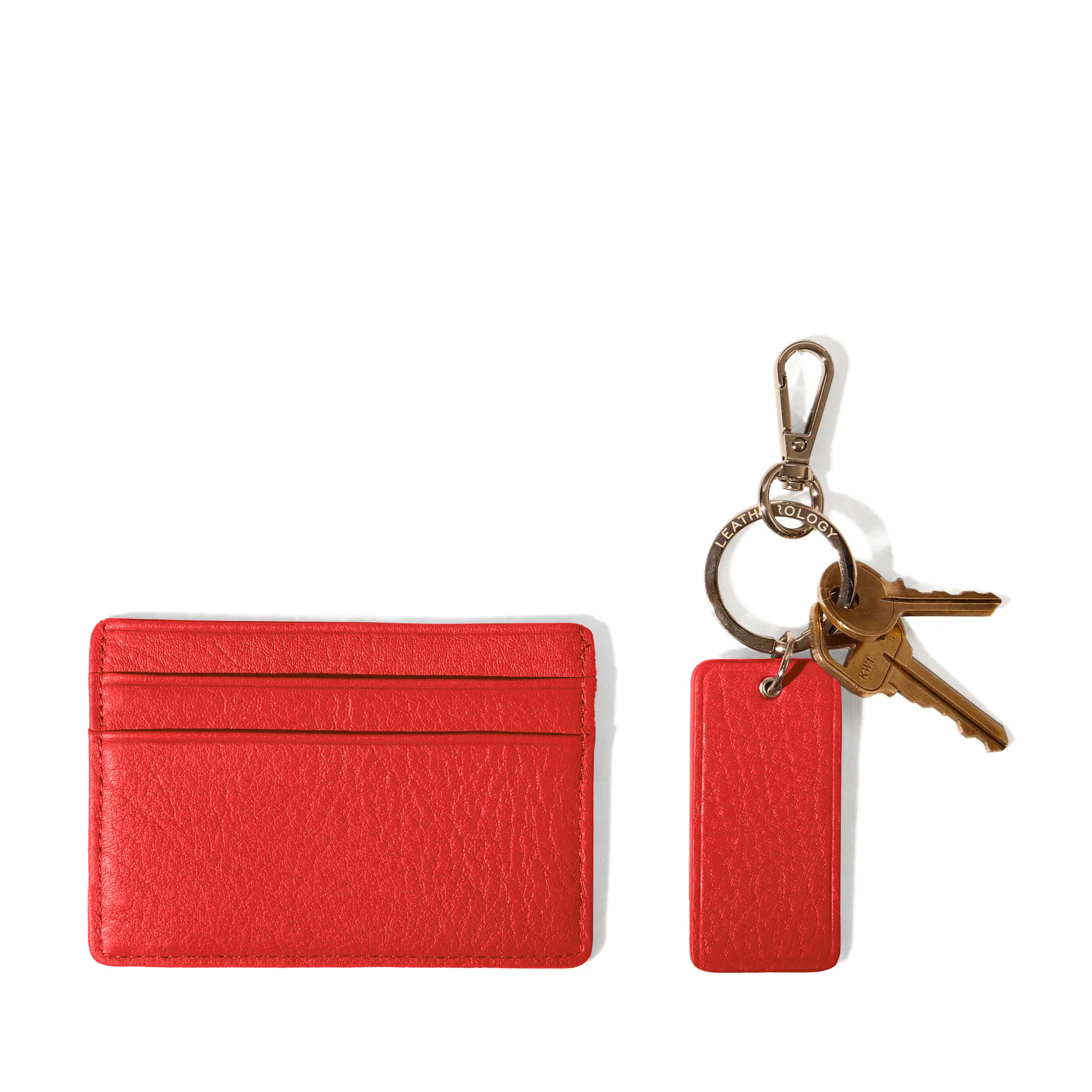 Card + Key Gift Set | Full Grain Leather, Curated Essentials