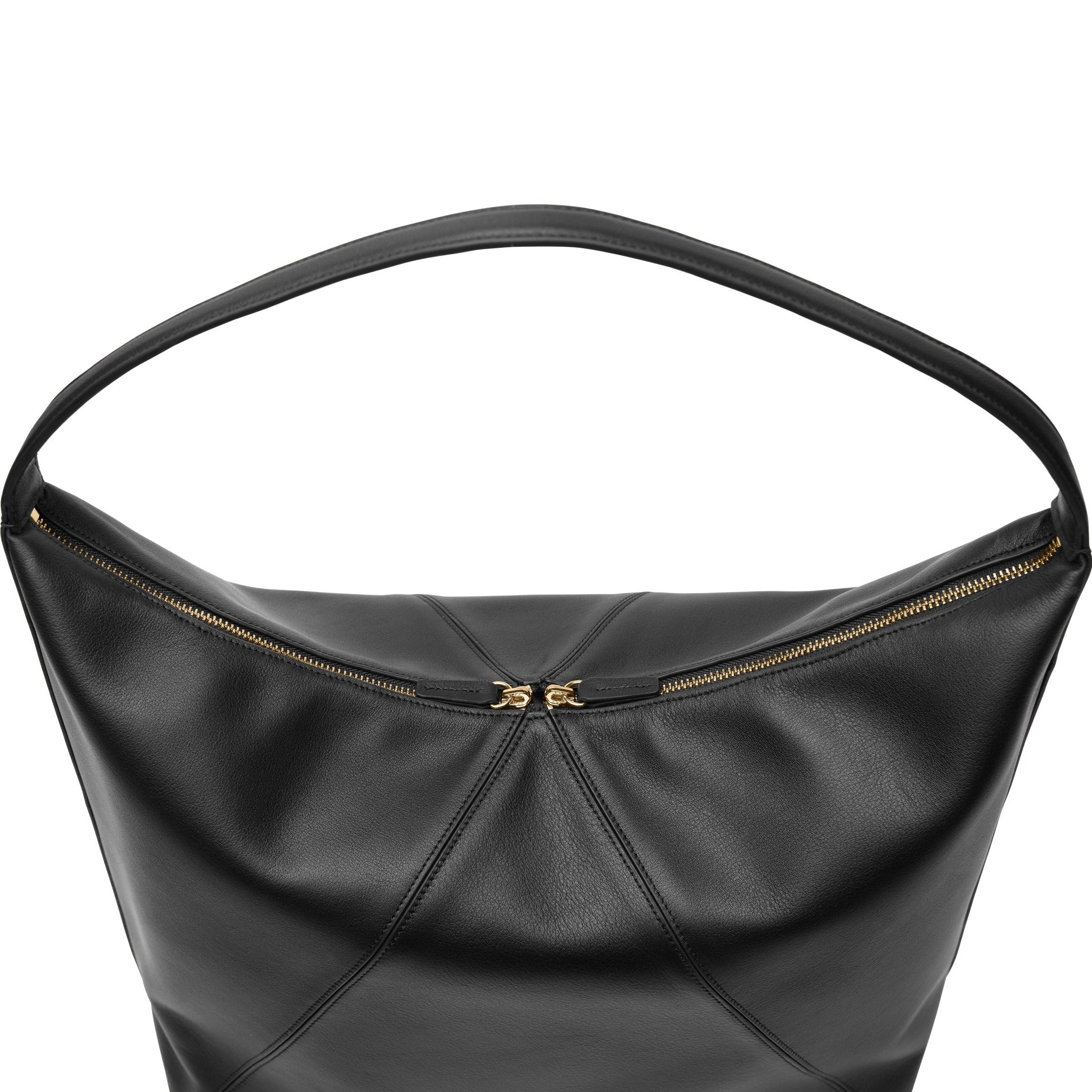 【美品】Oribianco leather bag Black Rocky Recycled Vegan Leather Shoulder Bag | Melie Bianco