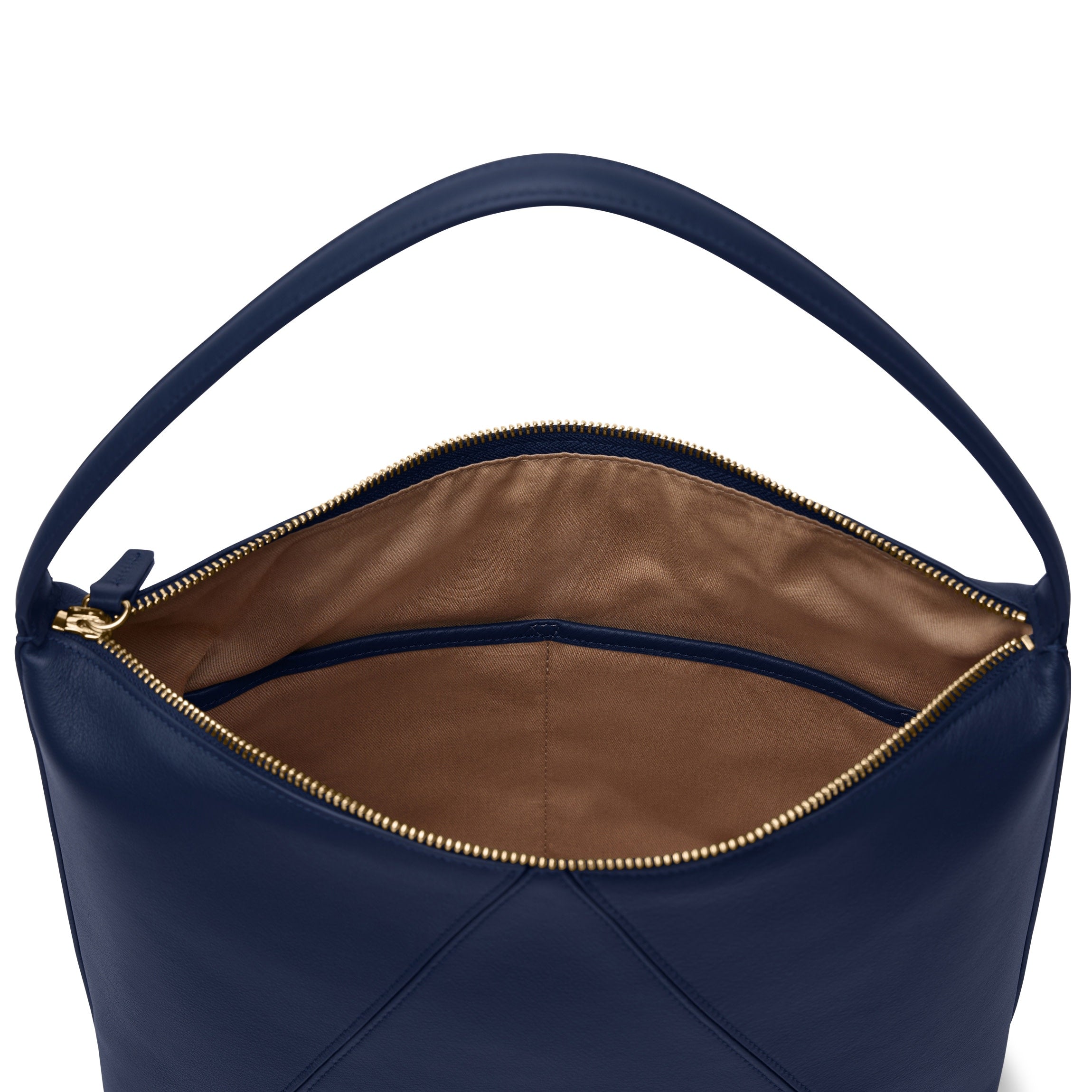 Kenneth Cole NY Boho Navy Leather   Sling  Hobo Knapsak Bag. EUC condition. Kenneth Cole Leather Hobo Bags - Etsy main image 2
