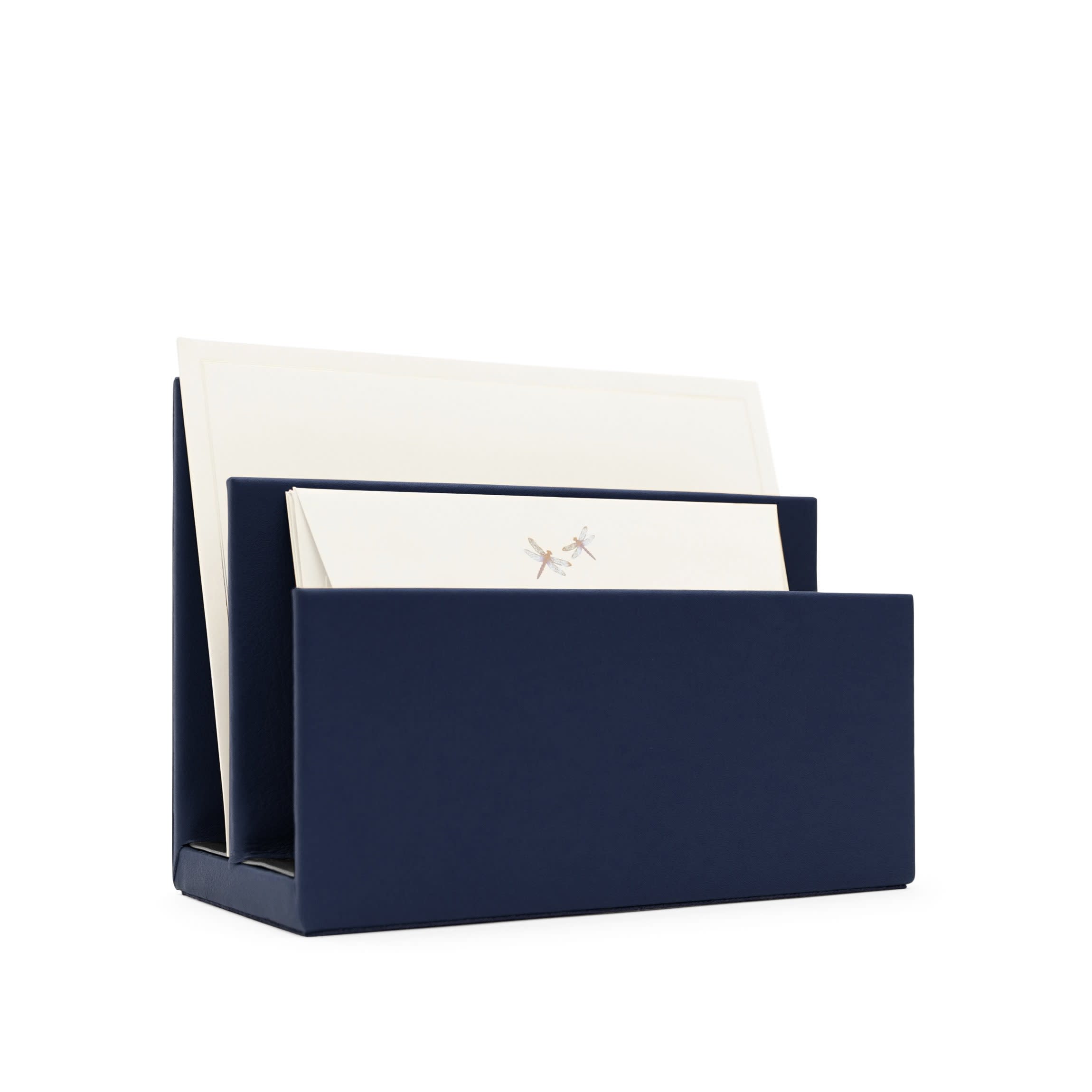 Classic Letter Holder | Full grain leather, elegant desk