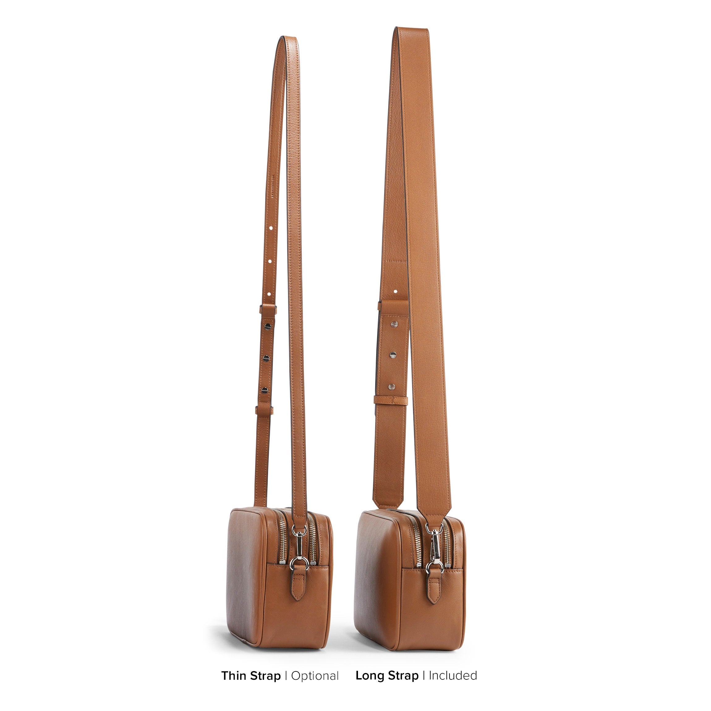 Meadow Double Zip Camera Bag | Full grain leather, secure camera