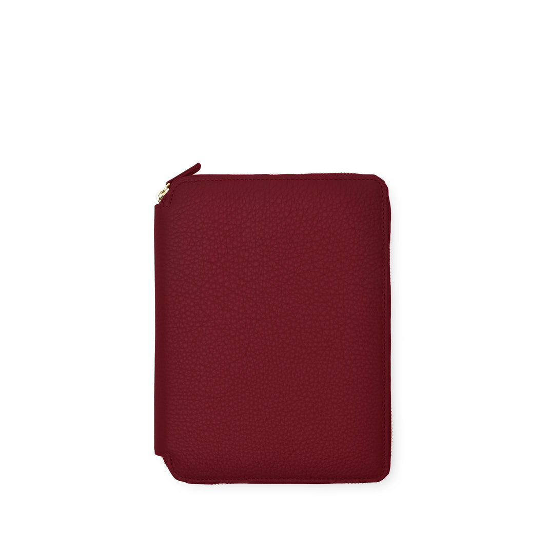 A5 2027 Zippered Planner Garnet Red