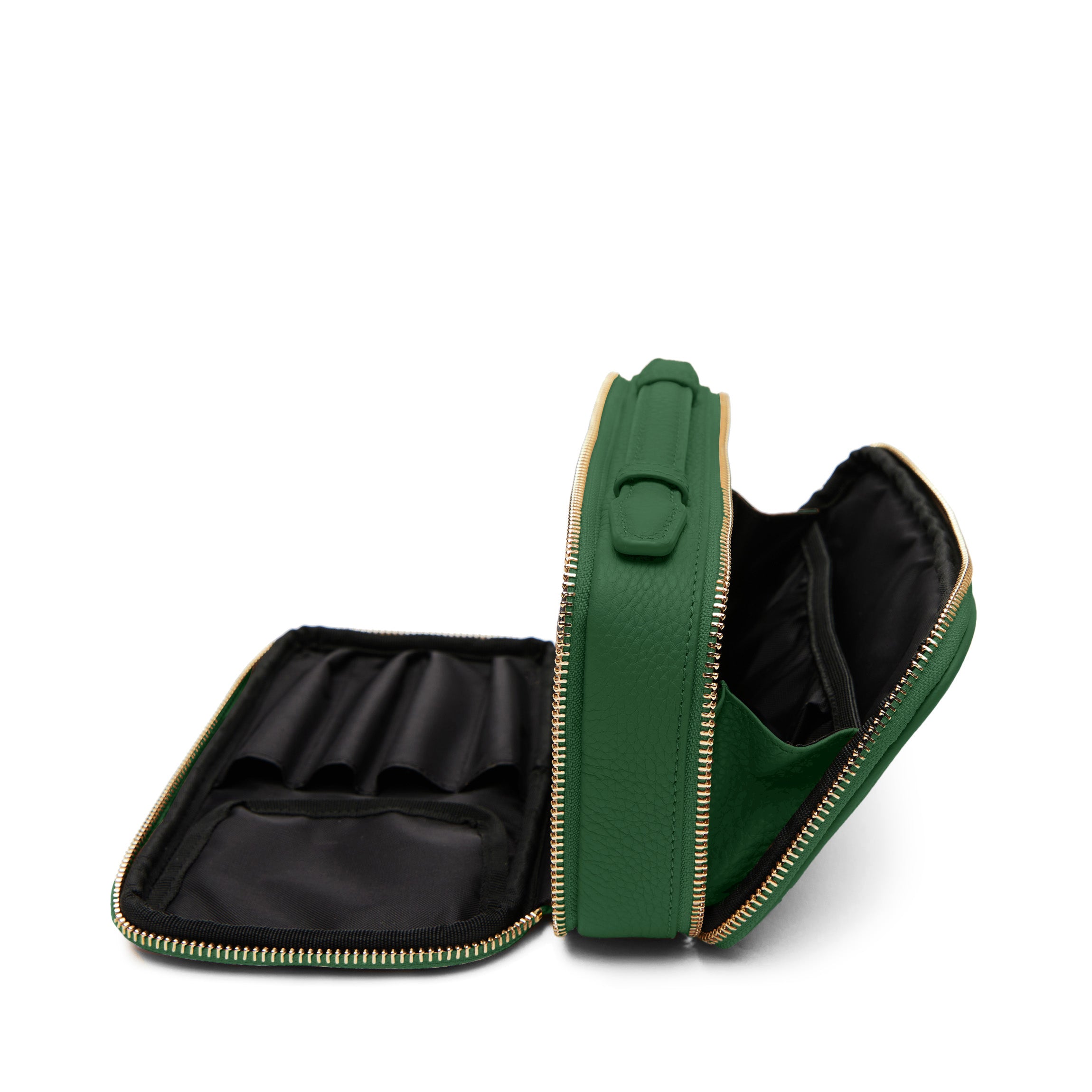 Daily Small Travel Case | Full Grain Leather Fairway Green