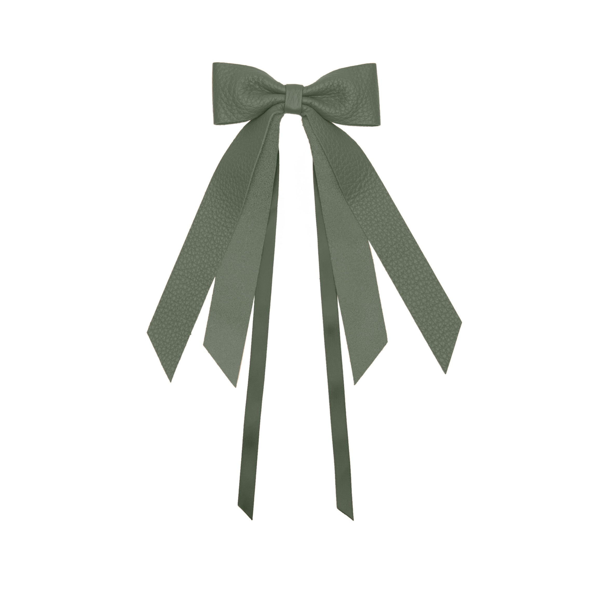 Decorative Bow | Full grain leather, elegant gift accent, Leatherology Moss
