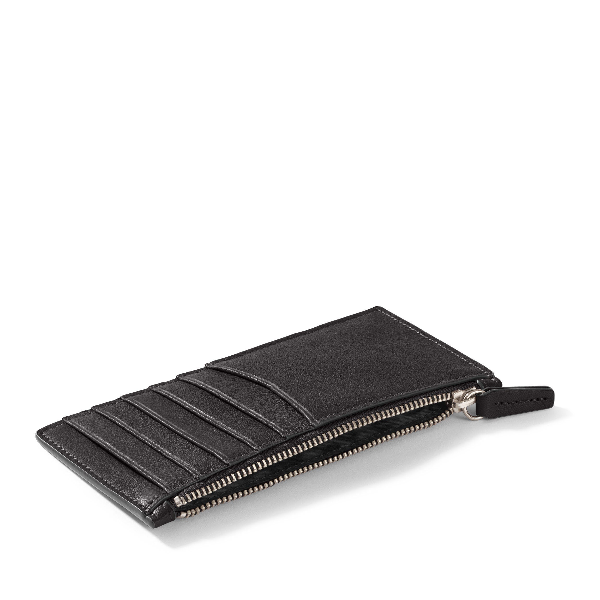 Devon Slim Zip Card Case | Full grain leather, compact card