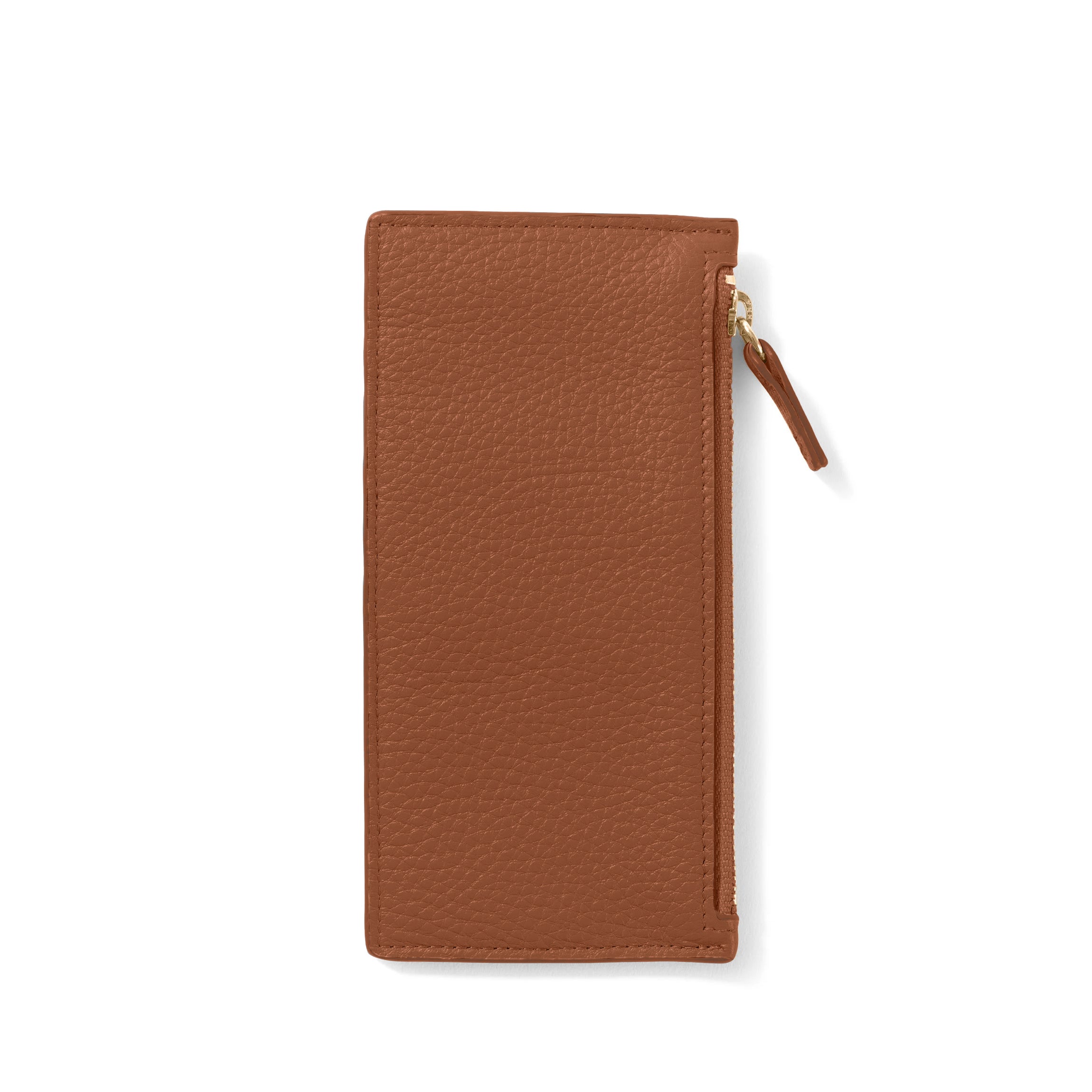 Devon Slim Zip Card Case | Full grain leather, compact card