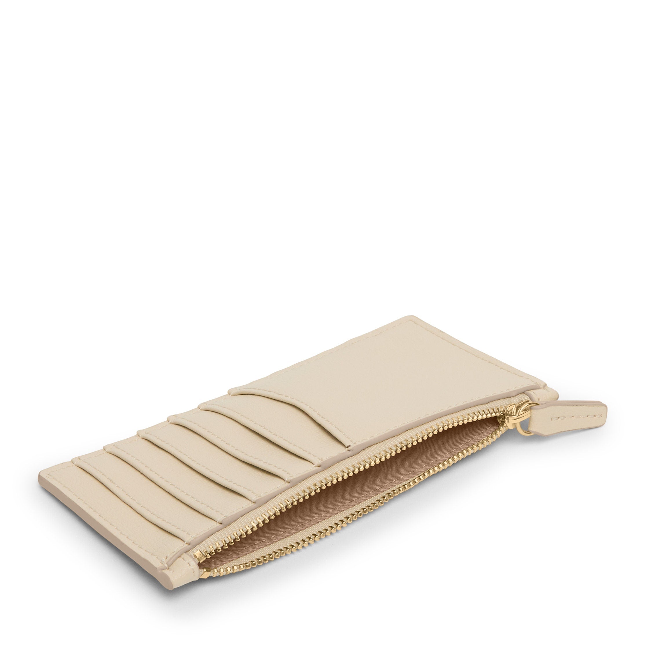 Devon Slim Zip Card Case | Full grain leather, compact card