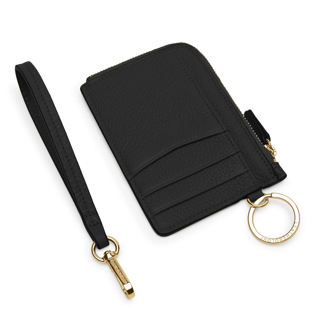 Devon Wristlet Black Pebble