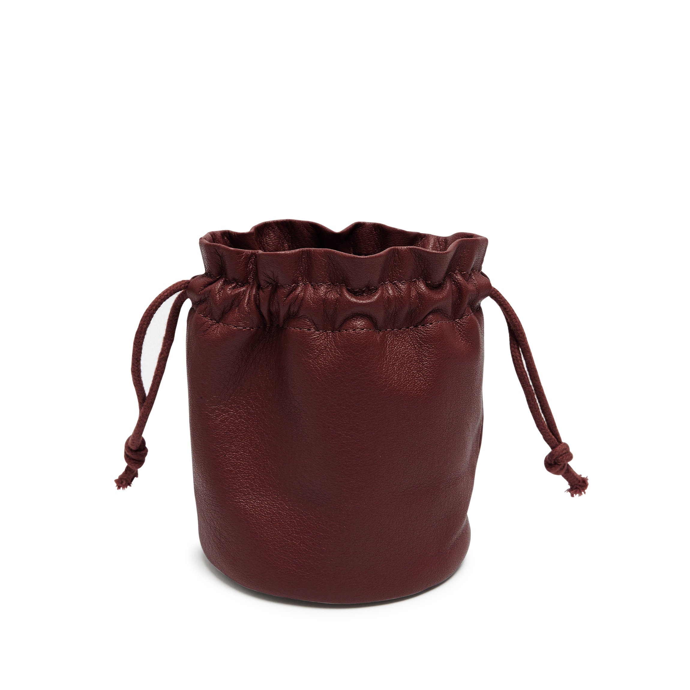 バッグ LEATHER ROUND STRING POUCH Drawstring-Accessories-Pouch-