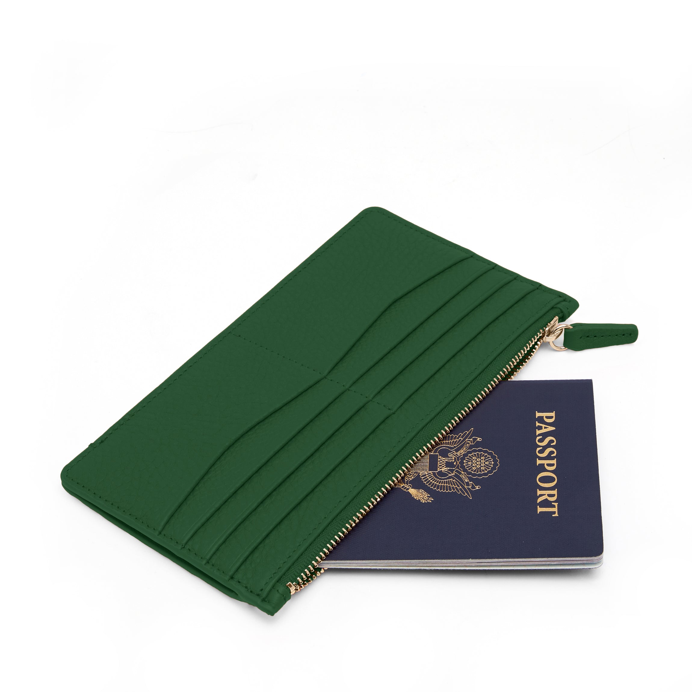Highland Slim Horizontal Wallet | Full Grain Leather Fairway Green