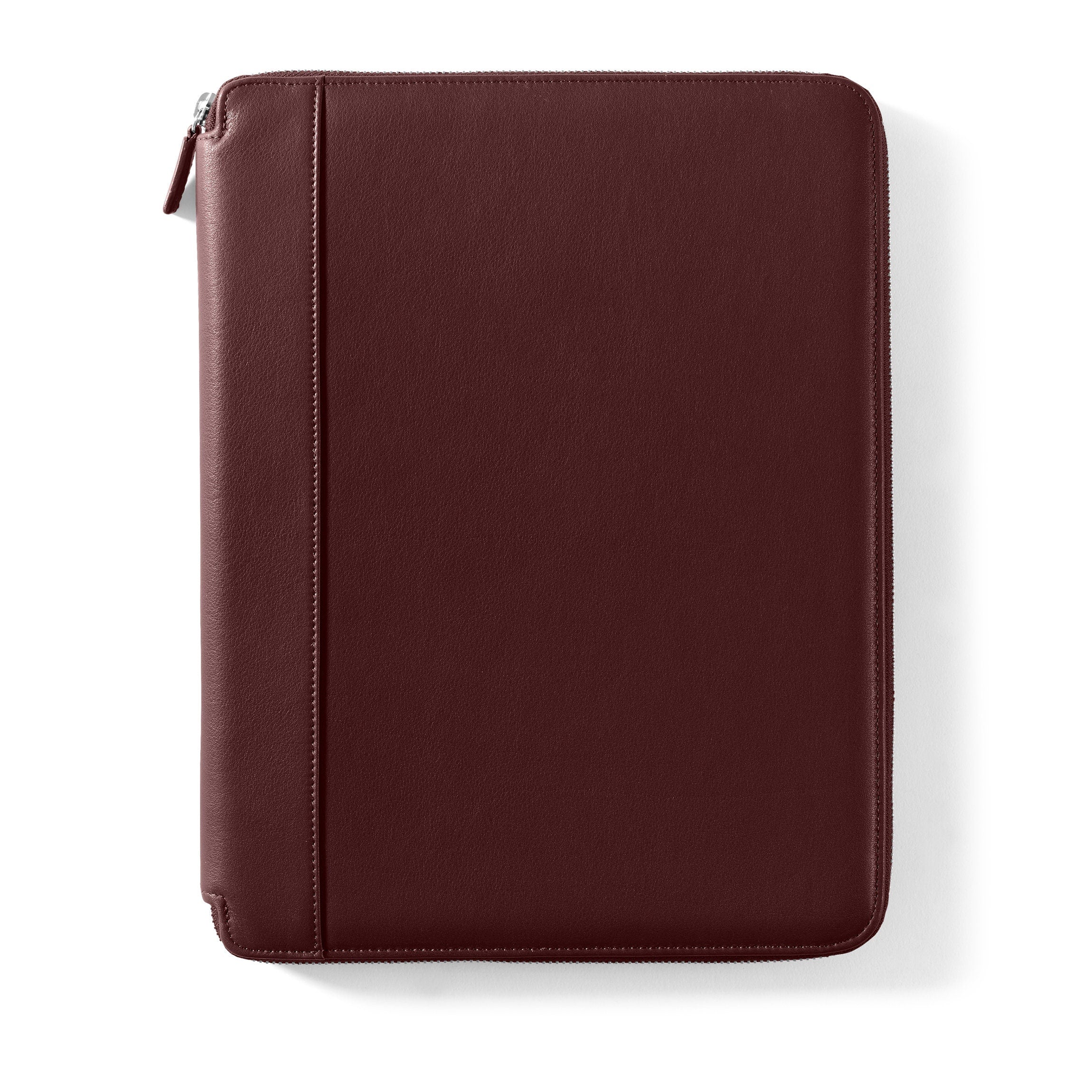 Executive Zippered Portfolio | Full grain leather, professional