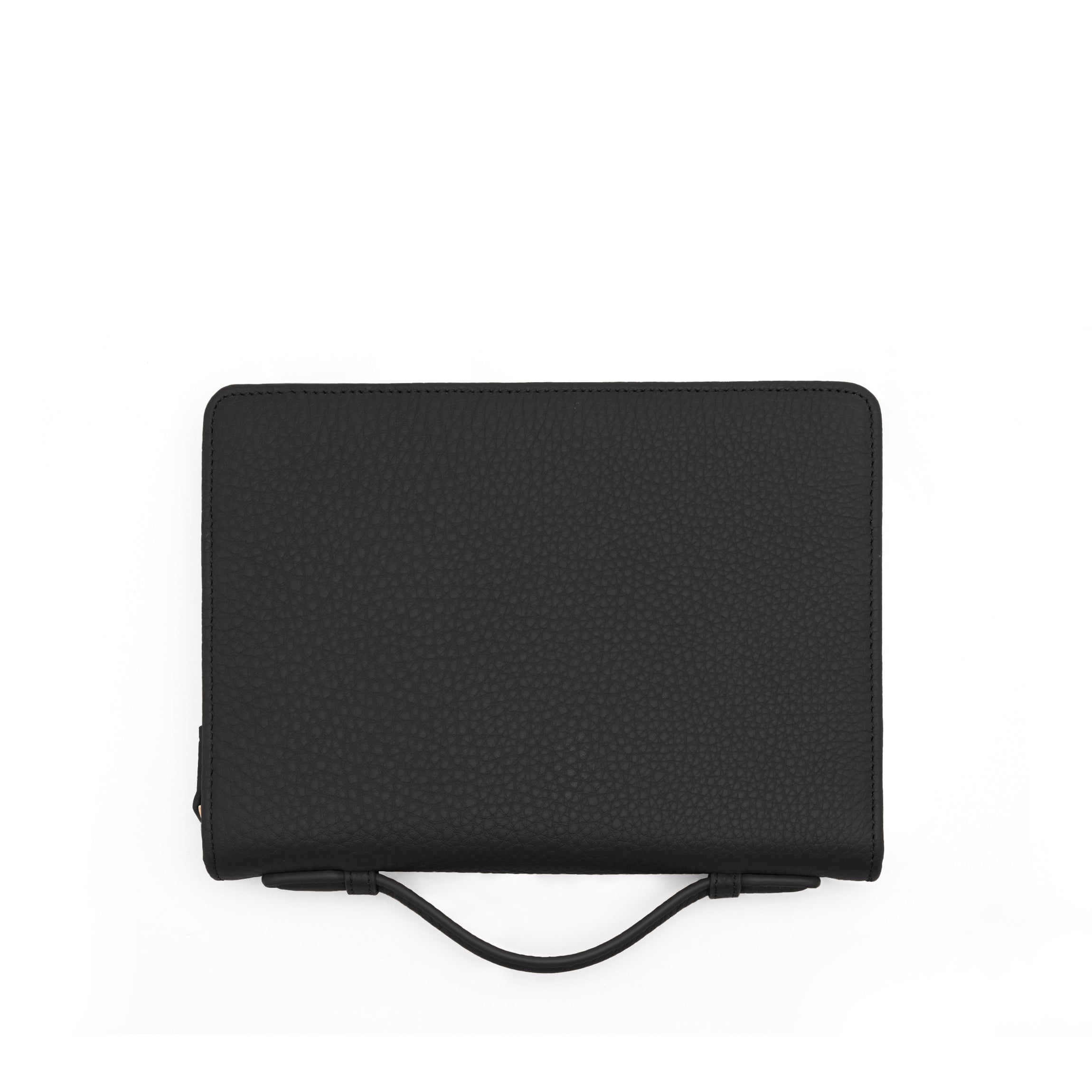 Family Passport Holder | Full Grain Leather Black Pebble