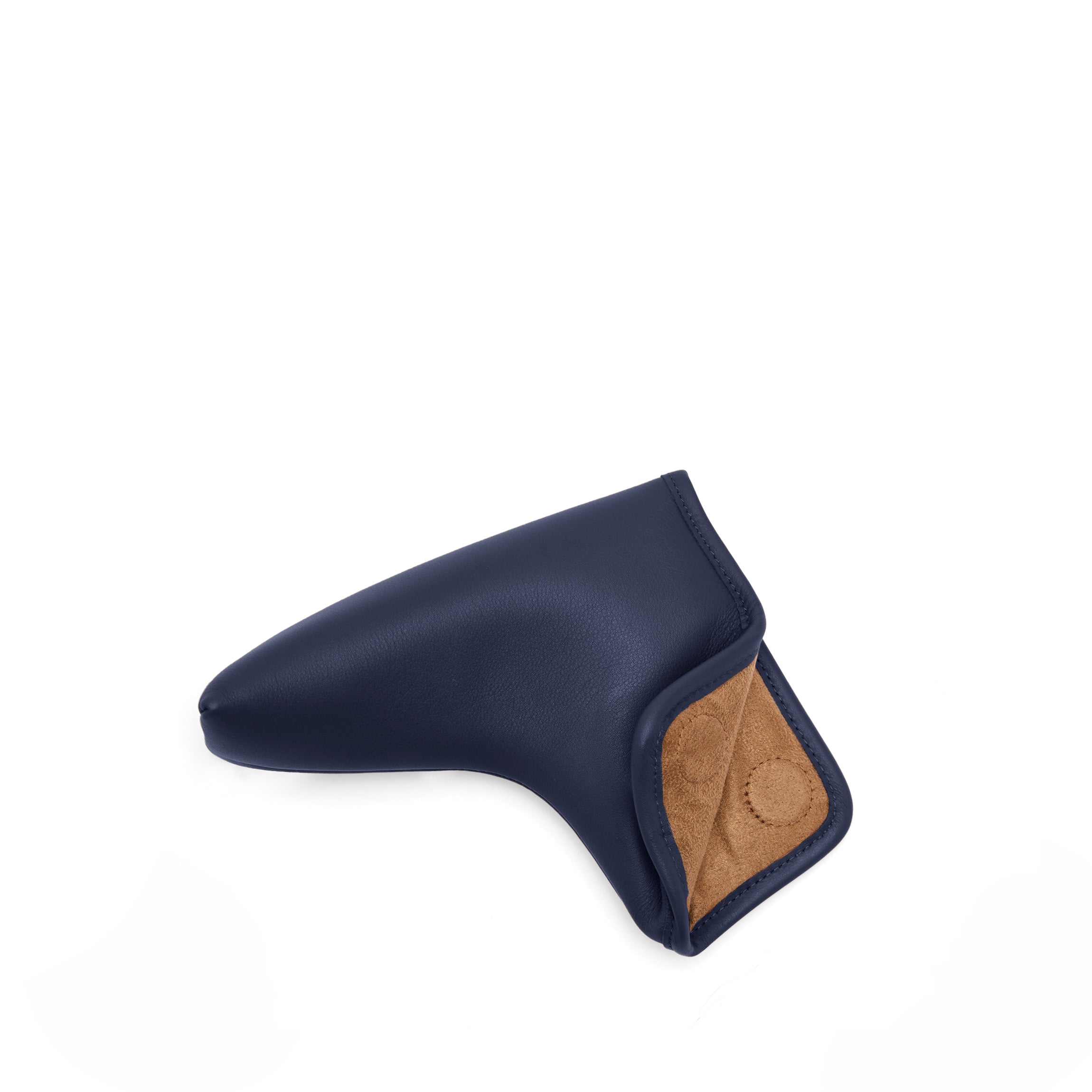 Golf Blade Putter Headcover | Full Grain Leather Navy Blue