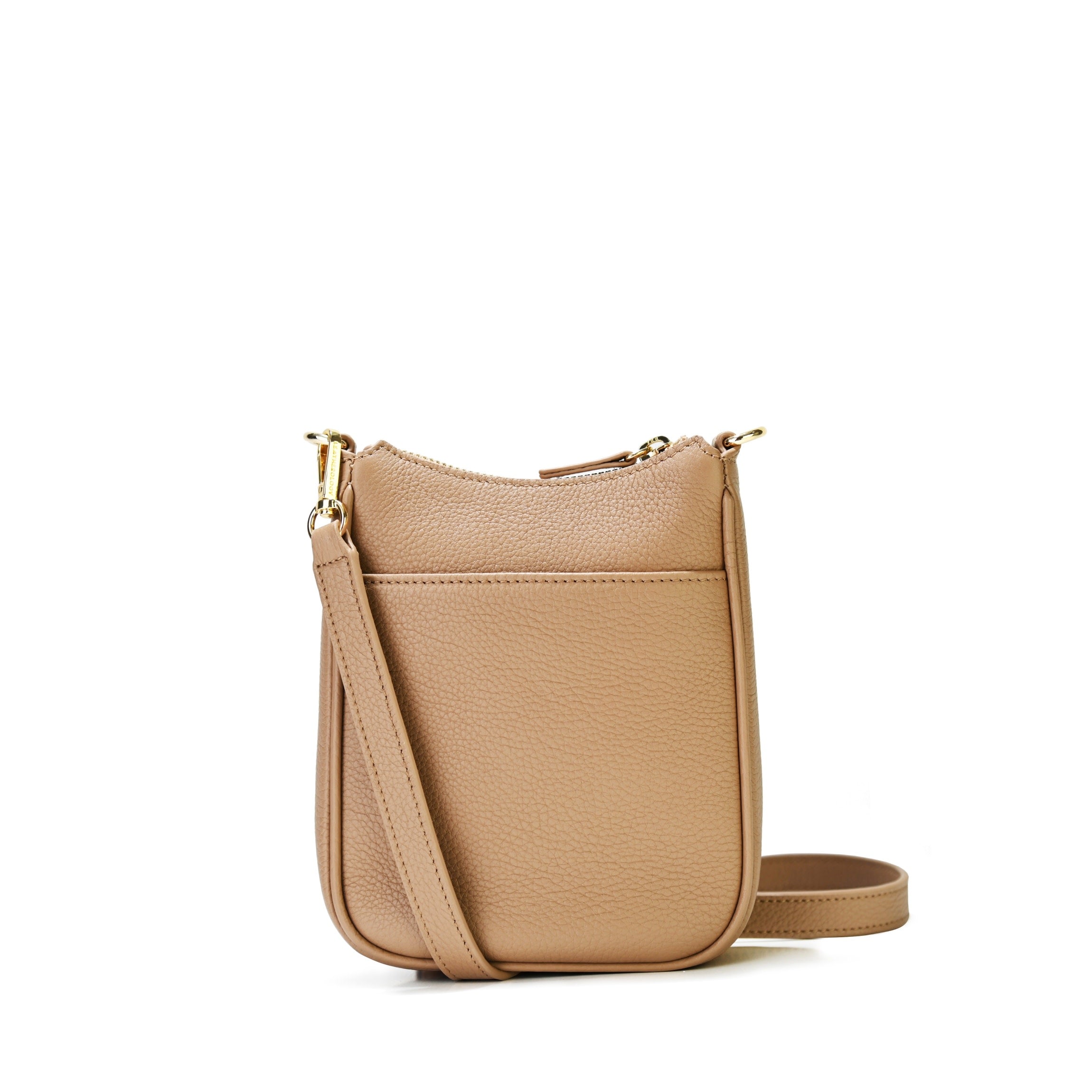 Greta Chain Vertical Sling | Full grain leather, modern hands-free