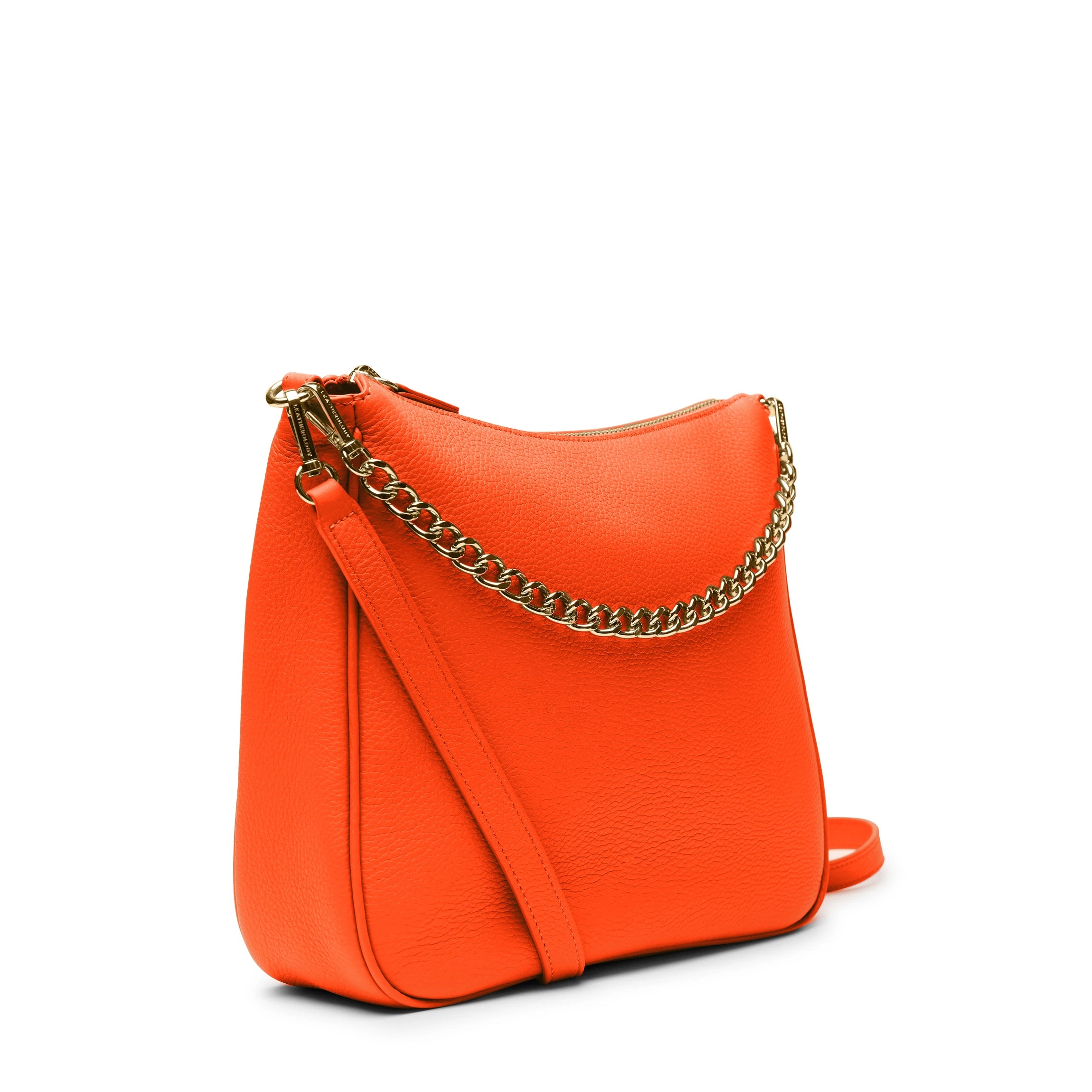 Greta Chain Medium Crossbody | Full grain leather, chic and