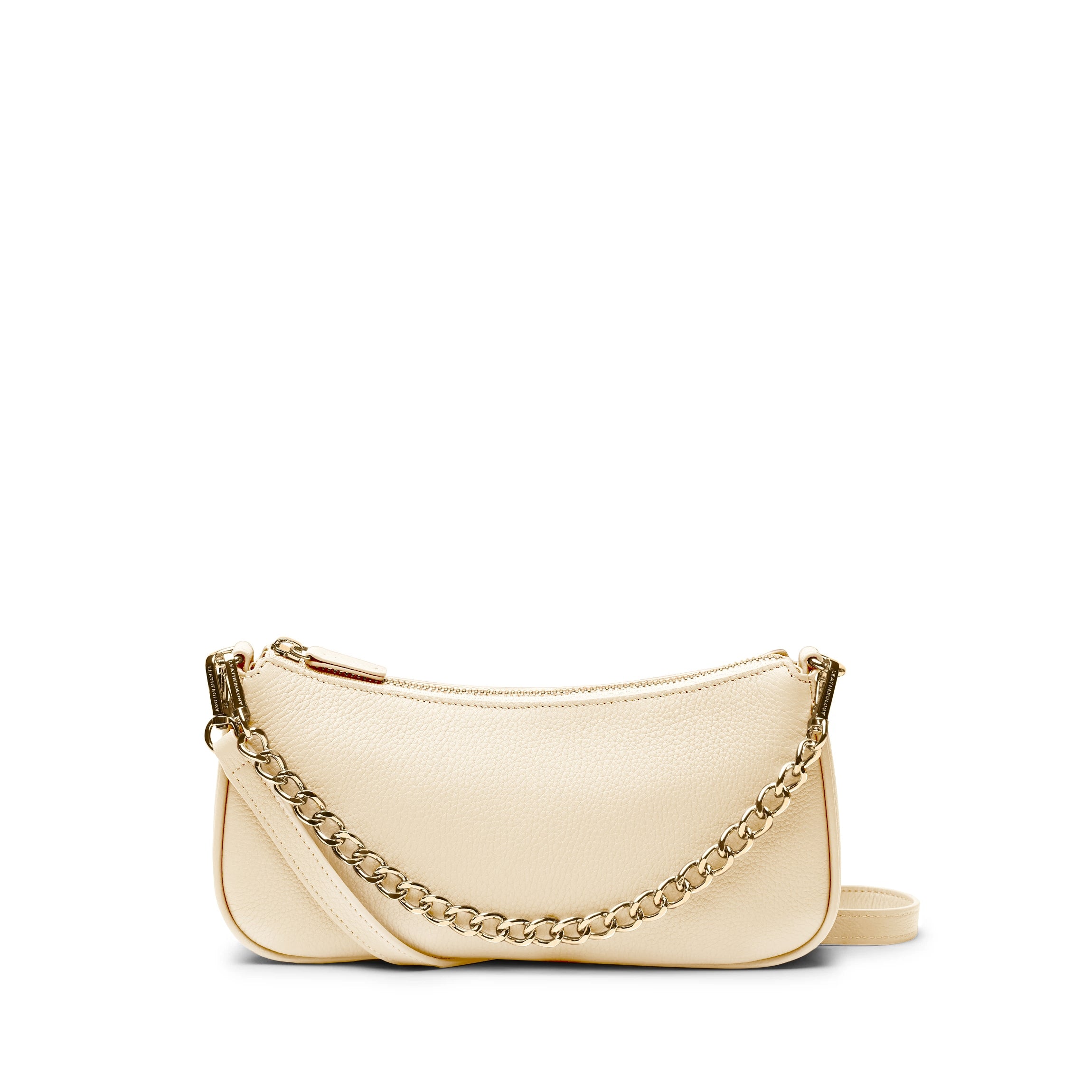 Greta Chain Small Pochette | Full grain leather, compact and chic