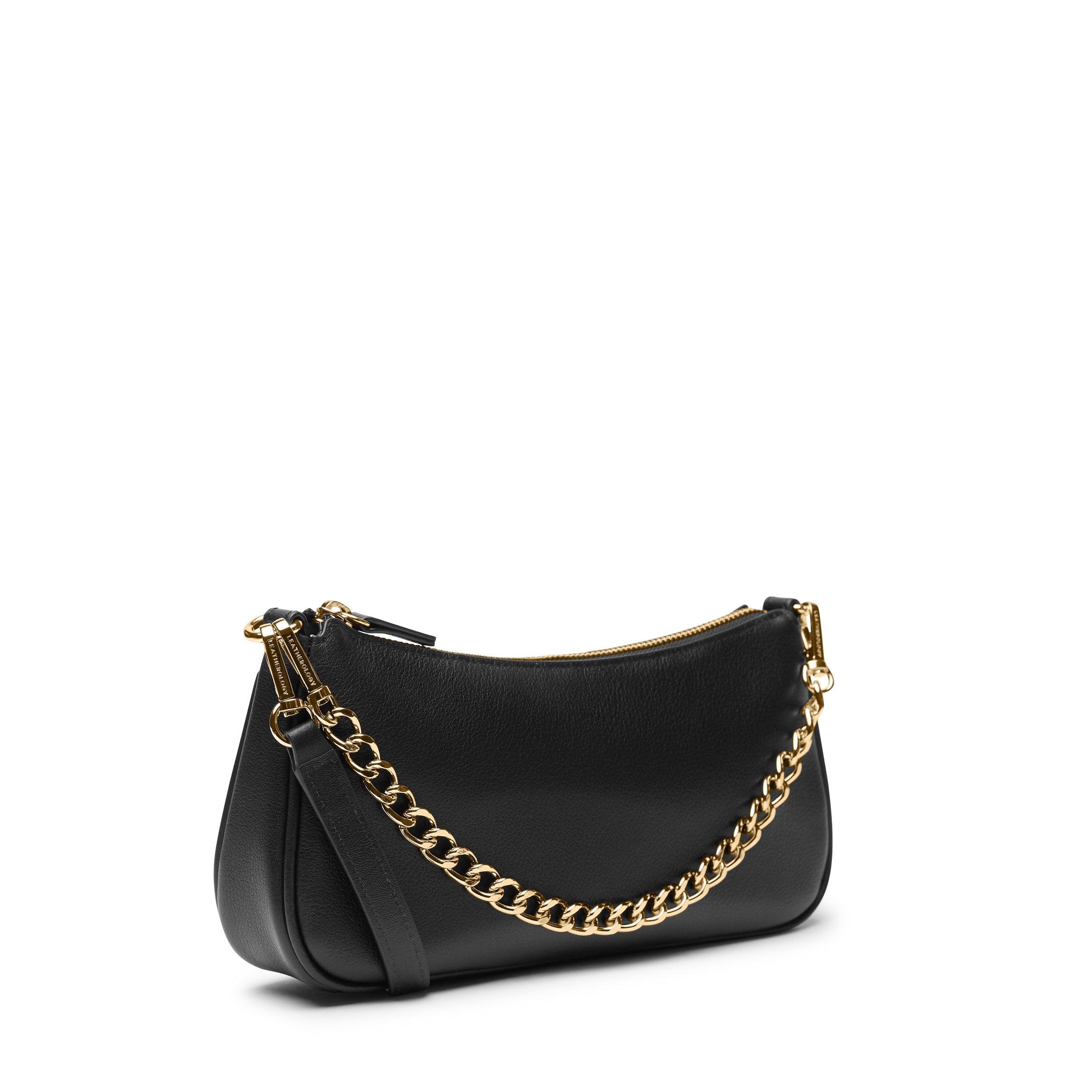 Greta Chain Small Pochette | Full grain leather, compact and chic 