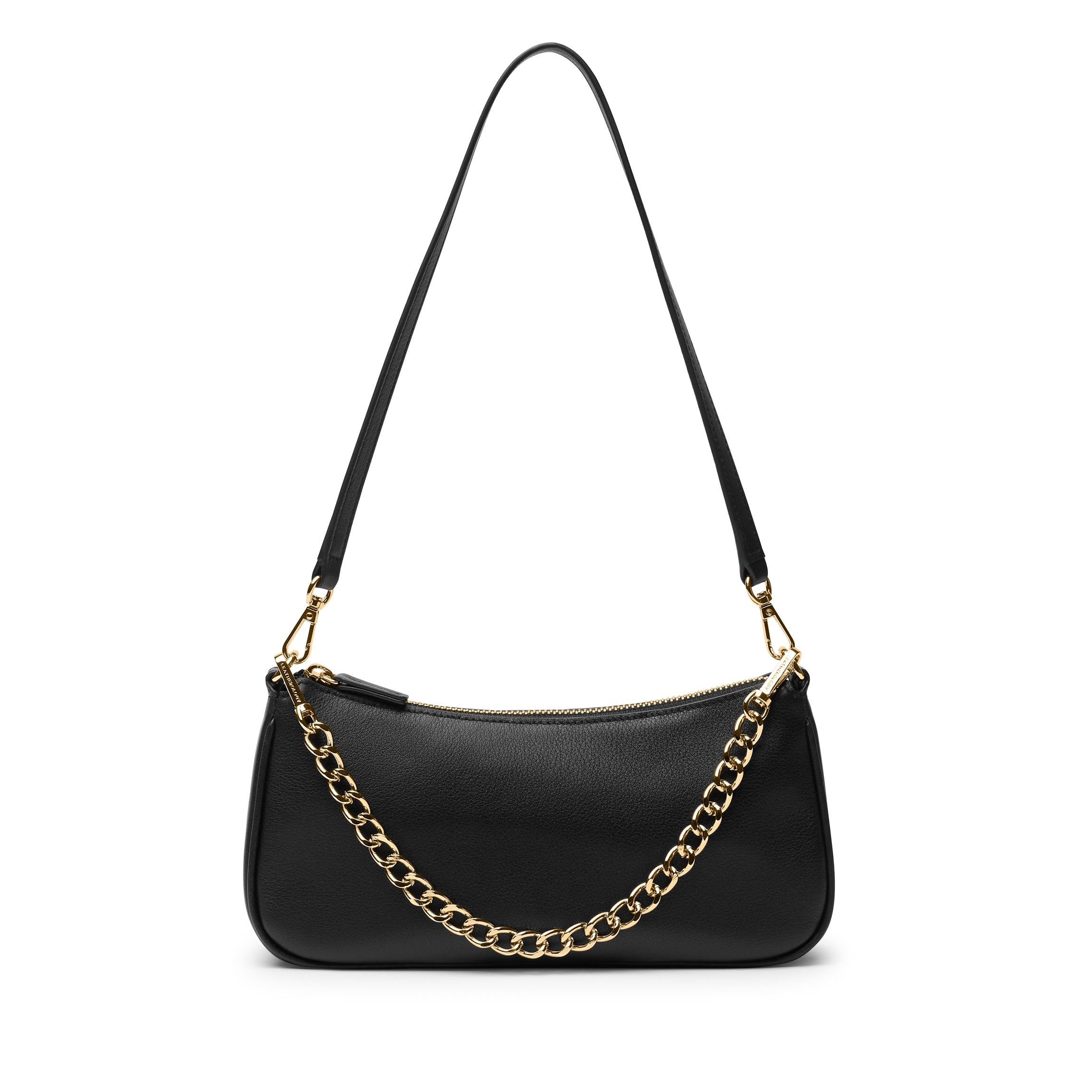 Greta Chain Small Pochette | Full Grain Leather, Compact And Chic